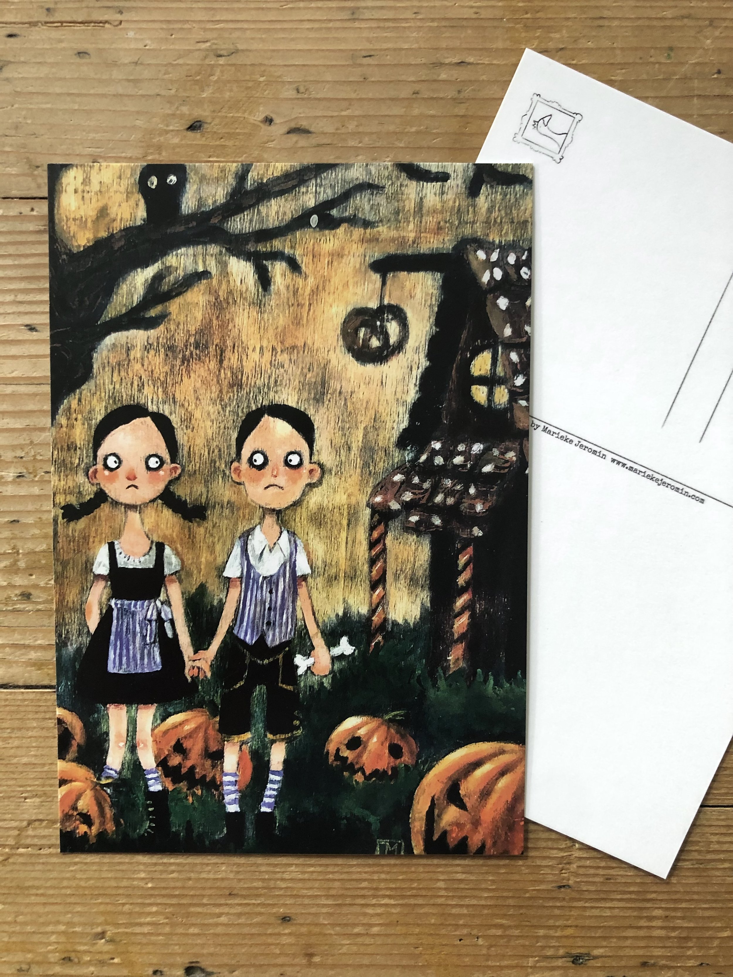 Postkarte - Hänsel und Gretel