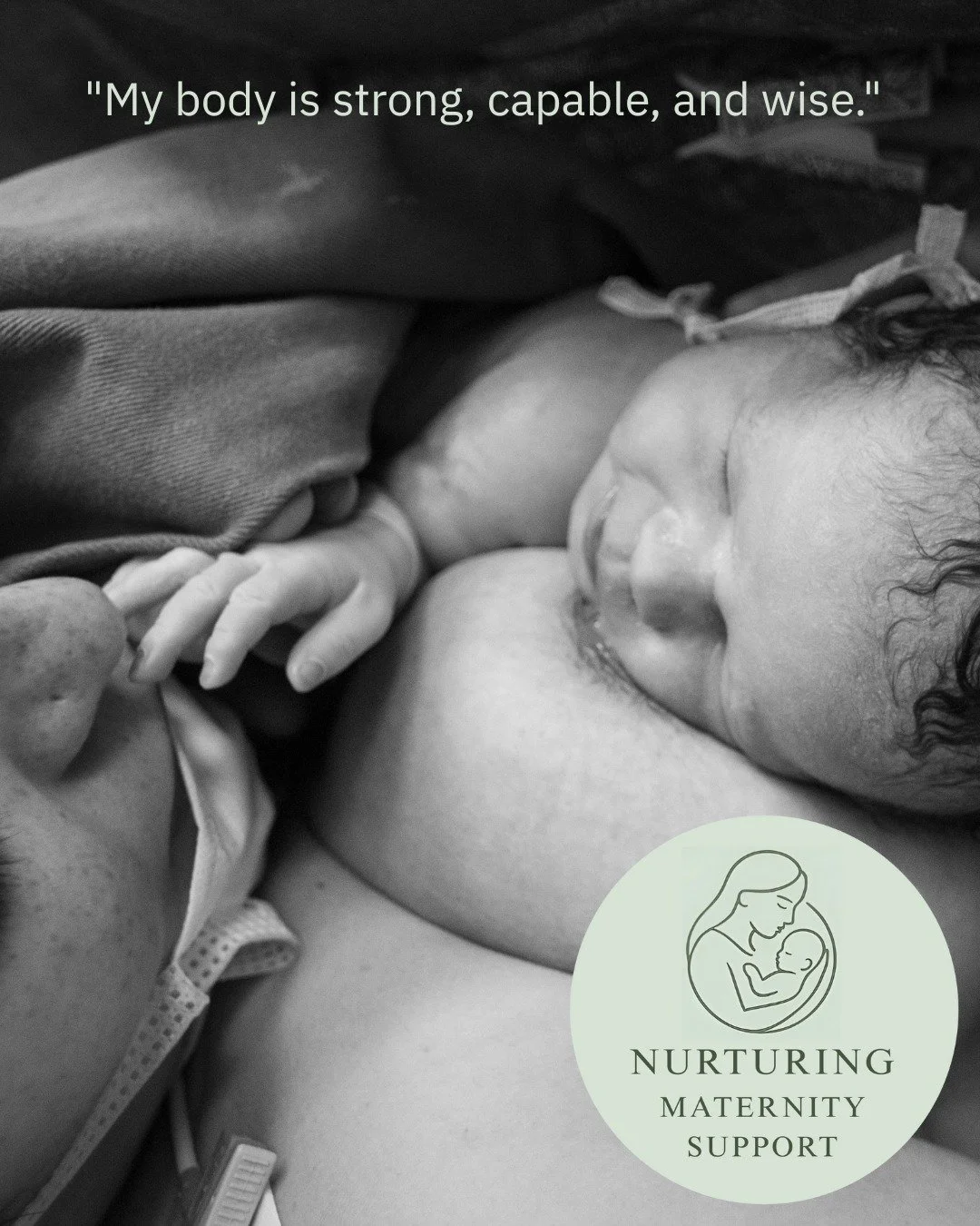 ✨ Birth Affirmation of the Day ✨
&quot;My body is strong, capable, and wise.&quot; 🌸💫

Trust in the power of your body and the wisdom it holds. Every breath, every sensation, and every moment is guiding you closer to meeting your baby. 🌿👶

#Birth