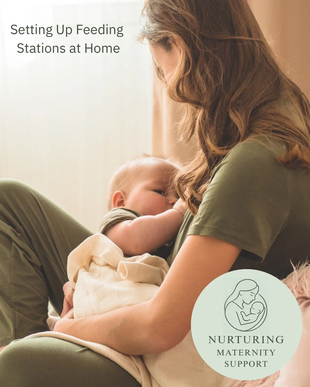 🌸 Setting Up Feeding Stations at Home 🌸

In the early days after birth, feeding can take up a lot of time &mdash; whether you&rsquo;re breastfeeding, expressing, or bottle feeding. Having a few well-organised feeding stations around your home can m
