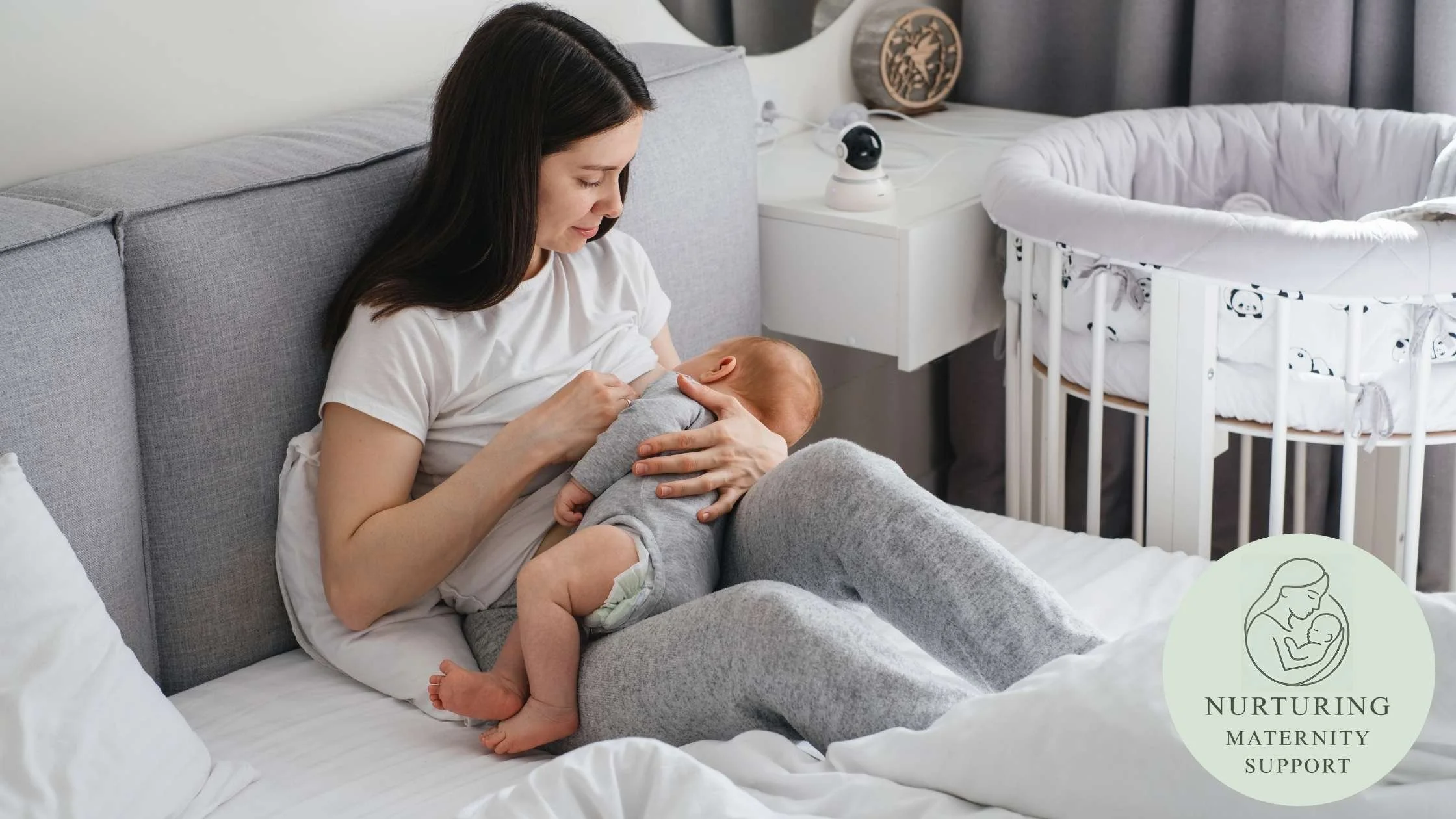 Mother breastfeeding baby