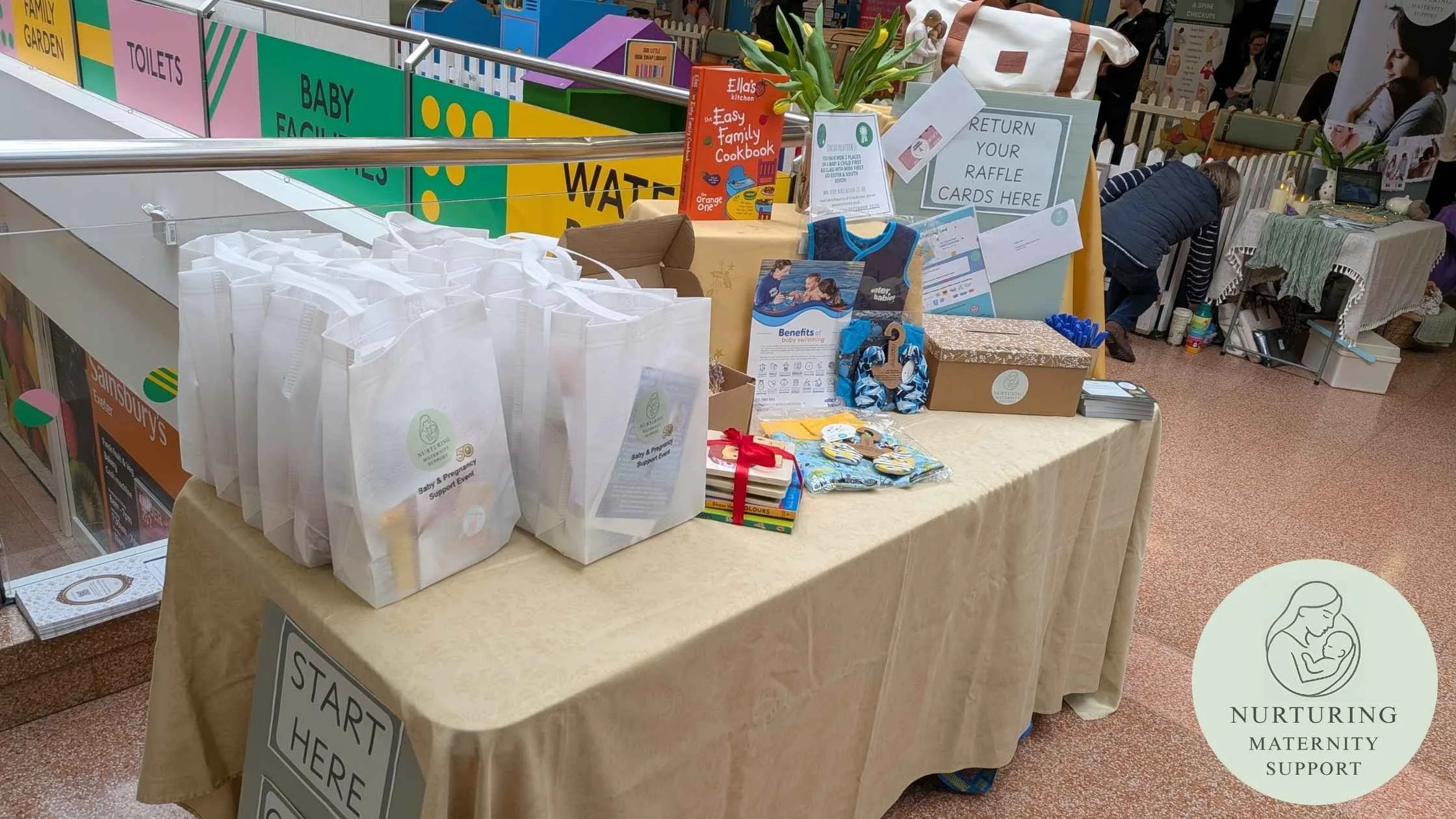 Baby and Preganacy support event, goody bags and raffle