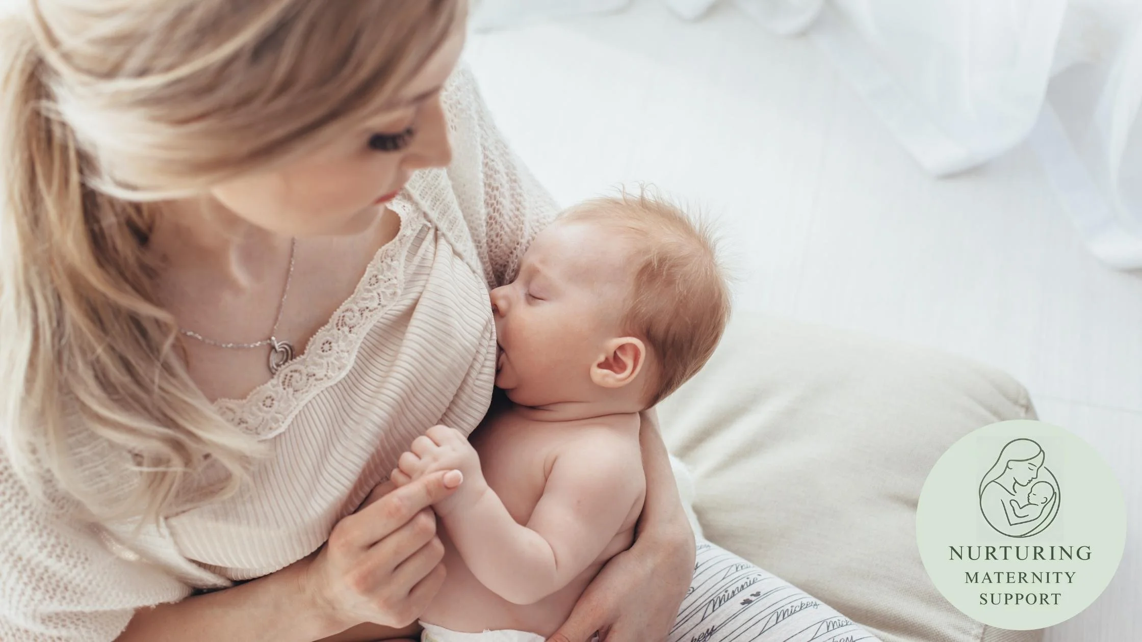 Baby being breastfed