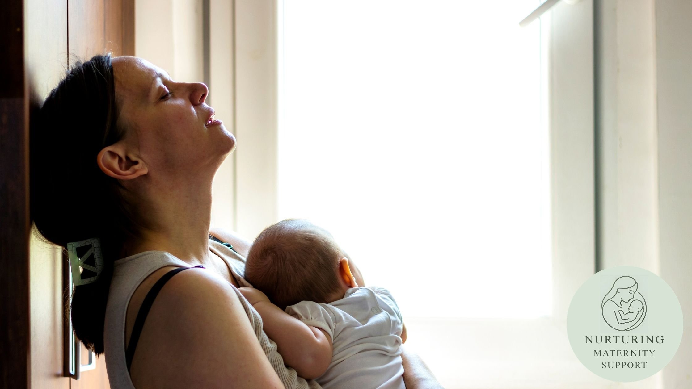 Mum struggling during the first week of parenthood