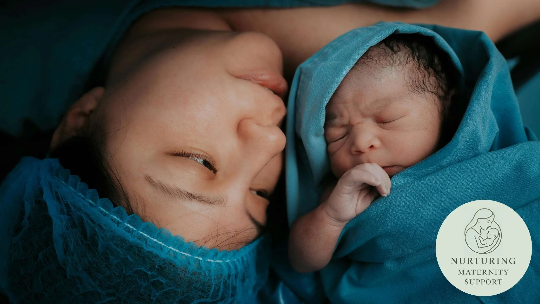 mum and baby directly after birth