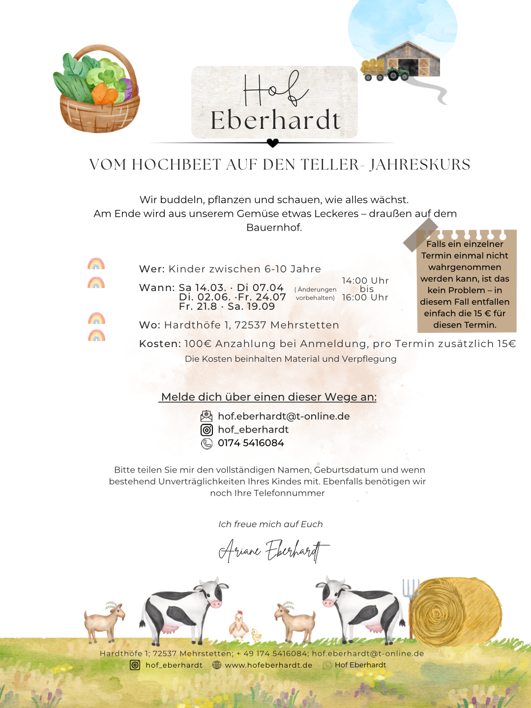 Vom Hochbeet auf den Teller- Jahreskurs