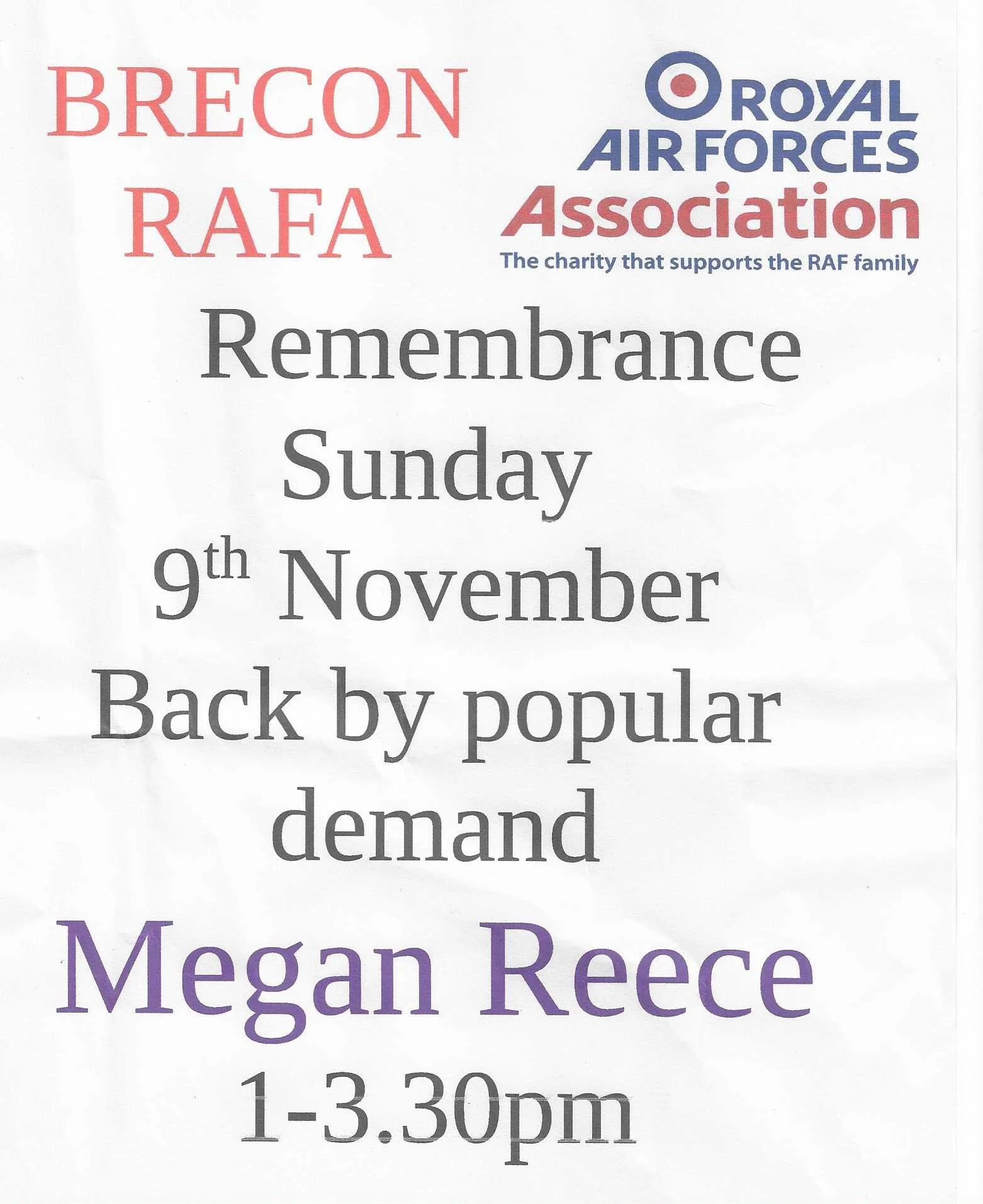 Remembrance with the RAFA