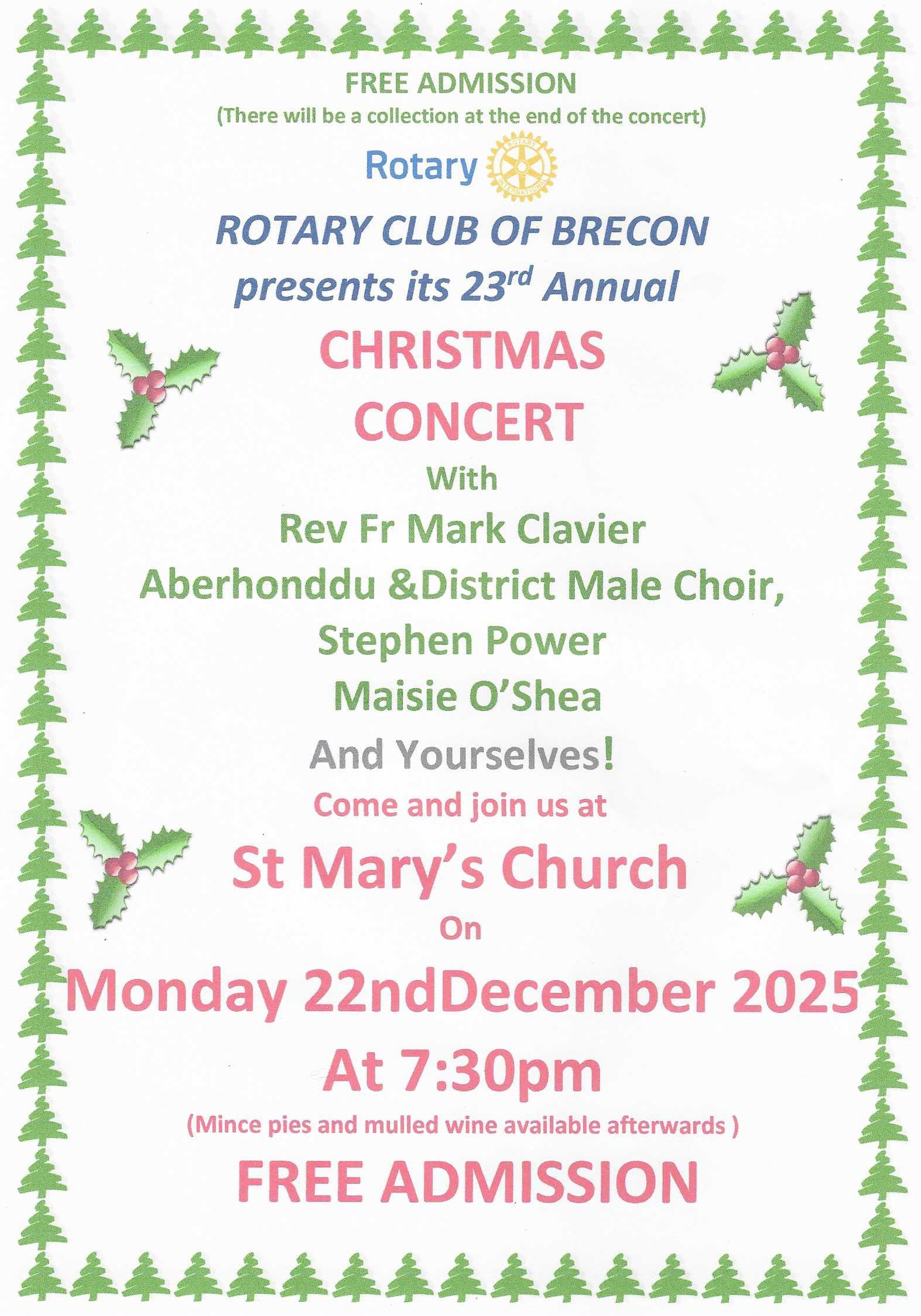 Brecon Rotary Club: Christmas Concert