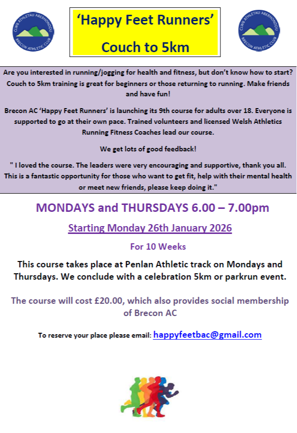 Happy Feet Runners Couch to 5km Course