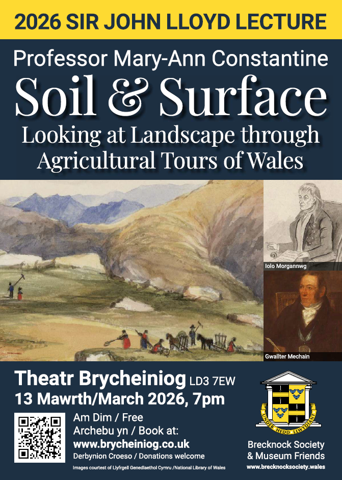 Sir John Lloyd Lecture: "Soil & Surface" - Looking at Landscape through Agricultural Tours of Wales 