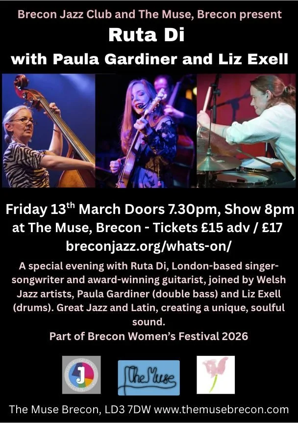 Brecon Jazz Club &amp; The Muse: Ruta Di &amp; Friends Trio