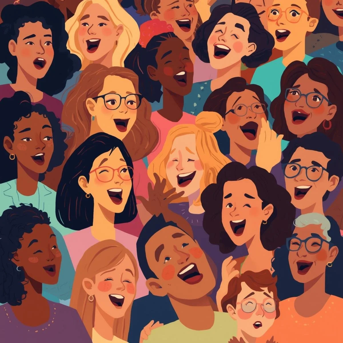 Singing as a Community Choir (Cartoon).jpg