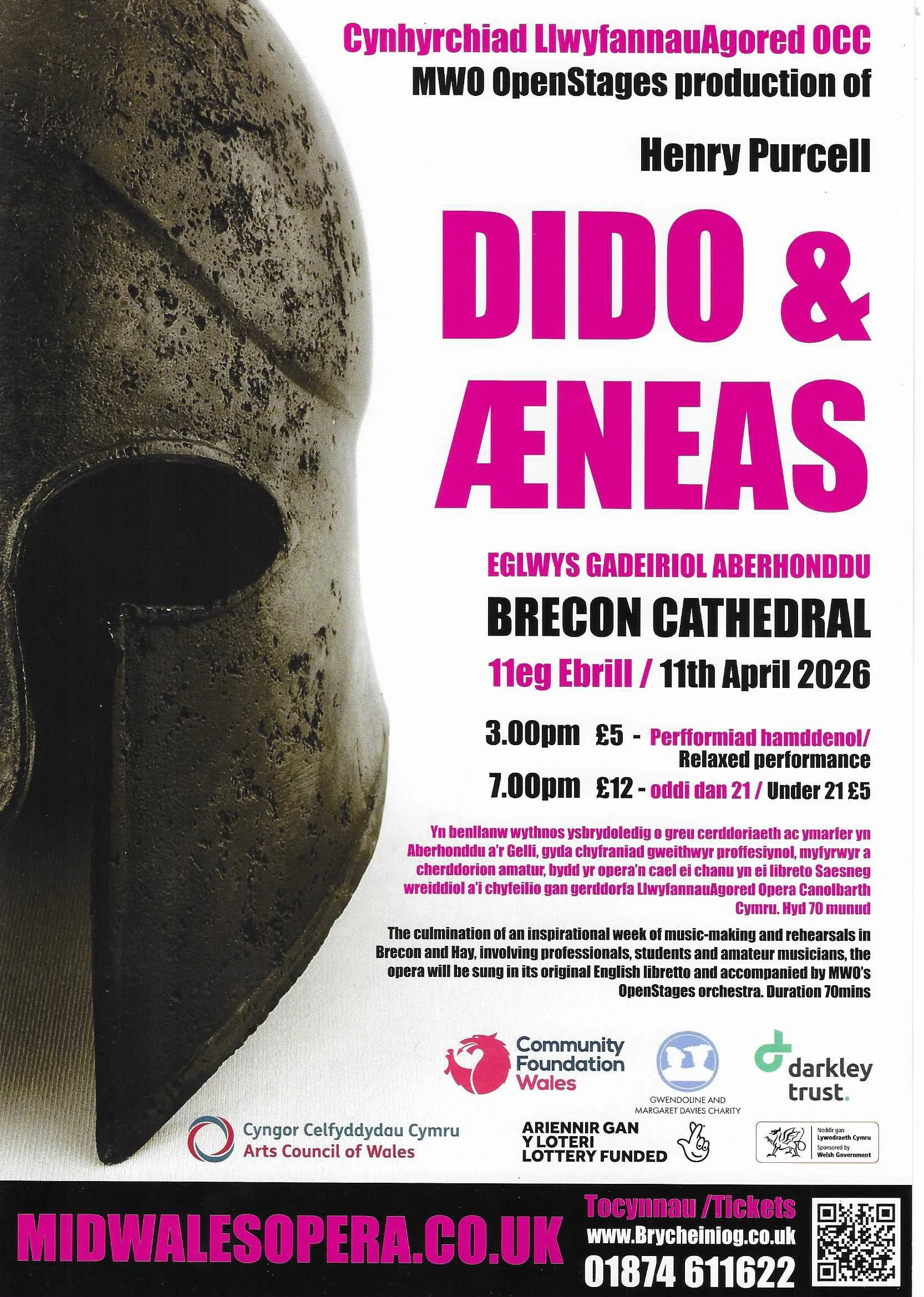 Mid Wales Opera: Dido & Aeneas