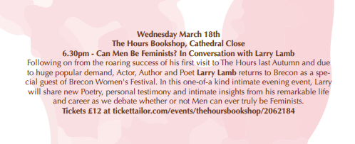 Brecon Women's Festival: Can Men Be Feminists? In Conversation with Larry Lamb