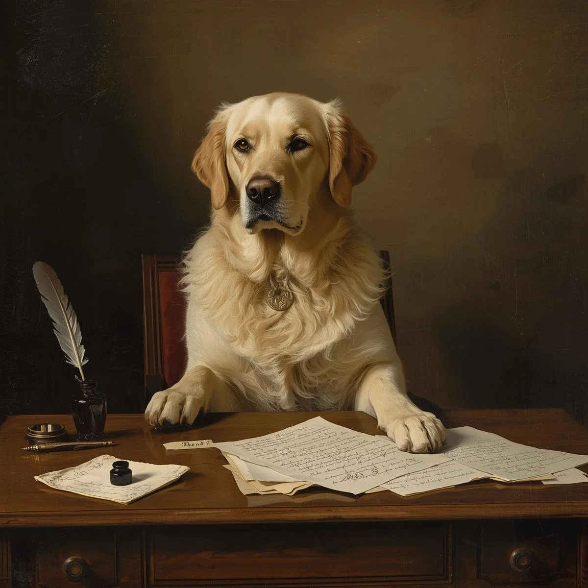 Dog at a writing desk.jpg