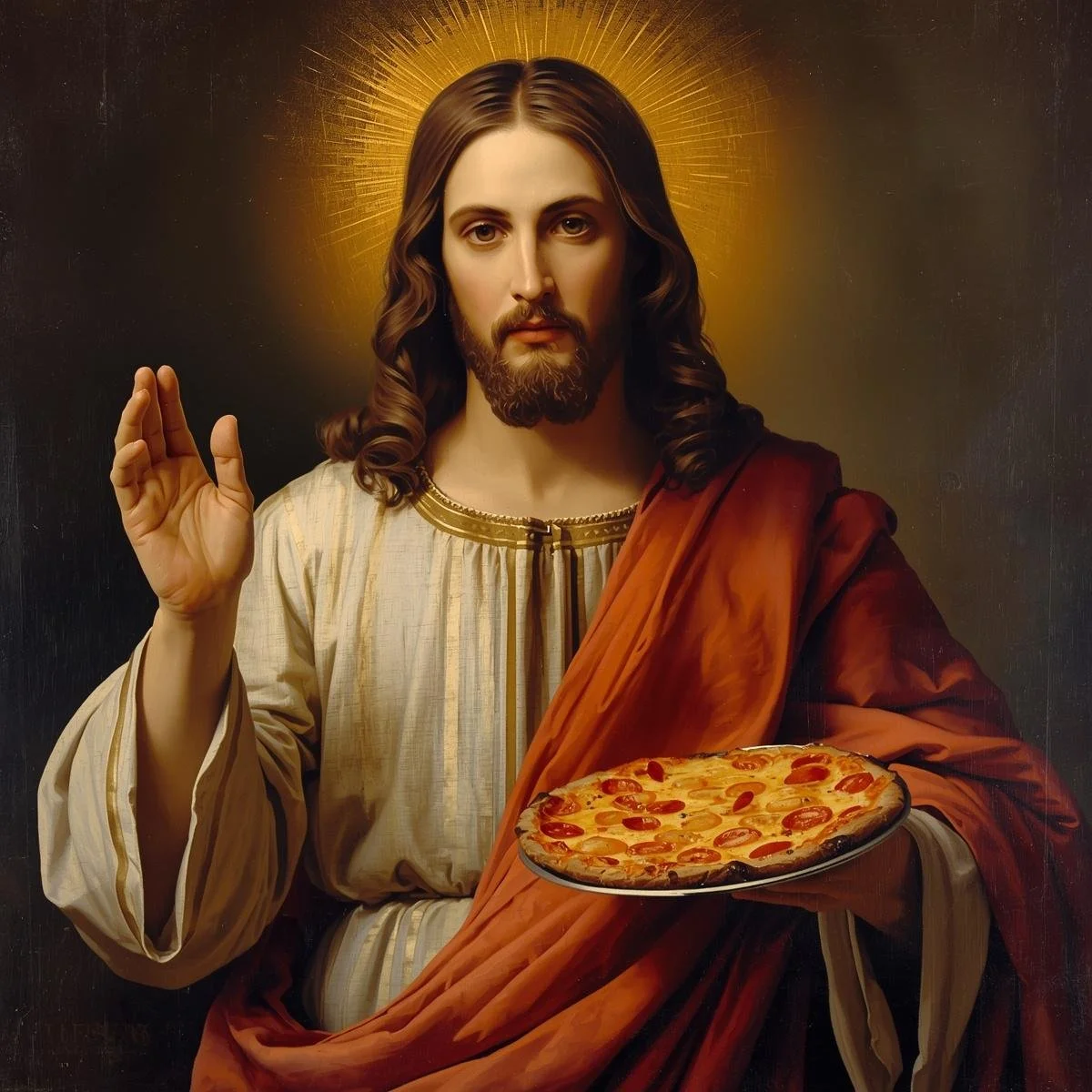Jesus with a pizza.jpg