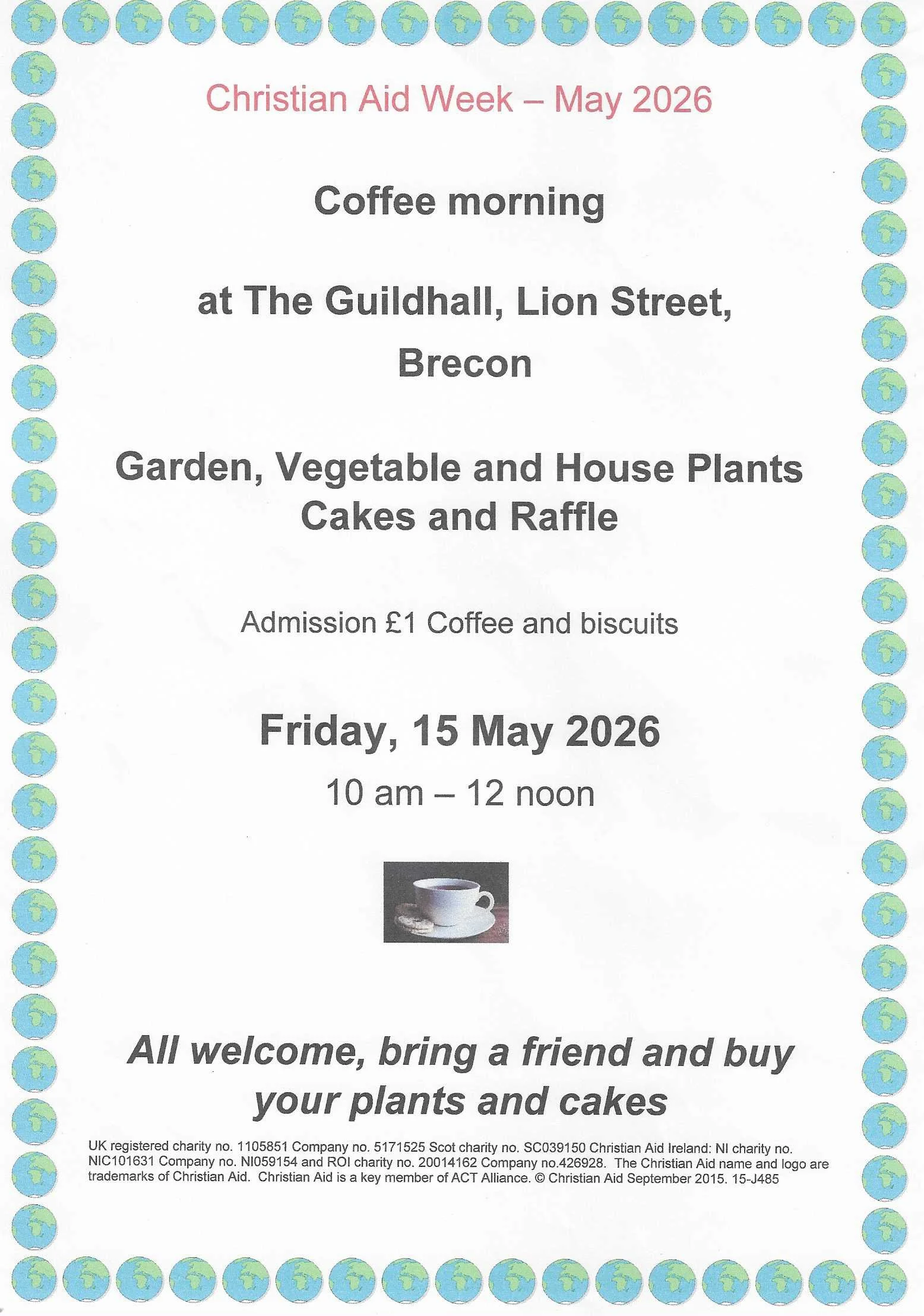 Christian Aid Coffee Morning