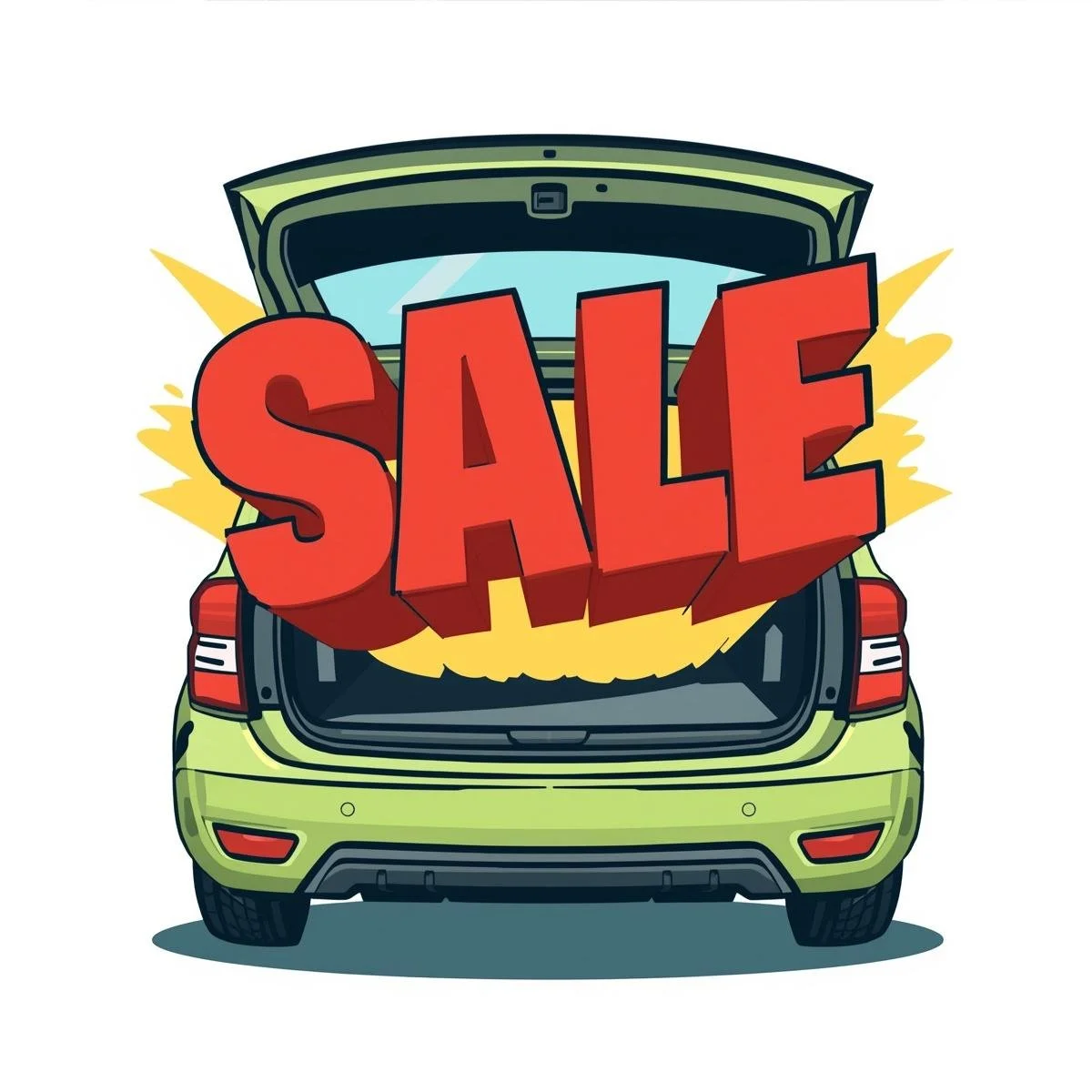 Open car boot with the word 'sale' jumping out.jpg