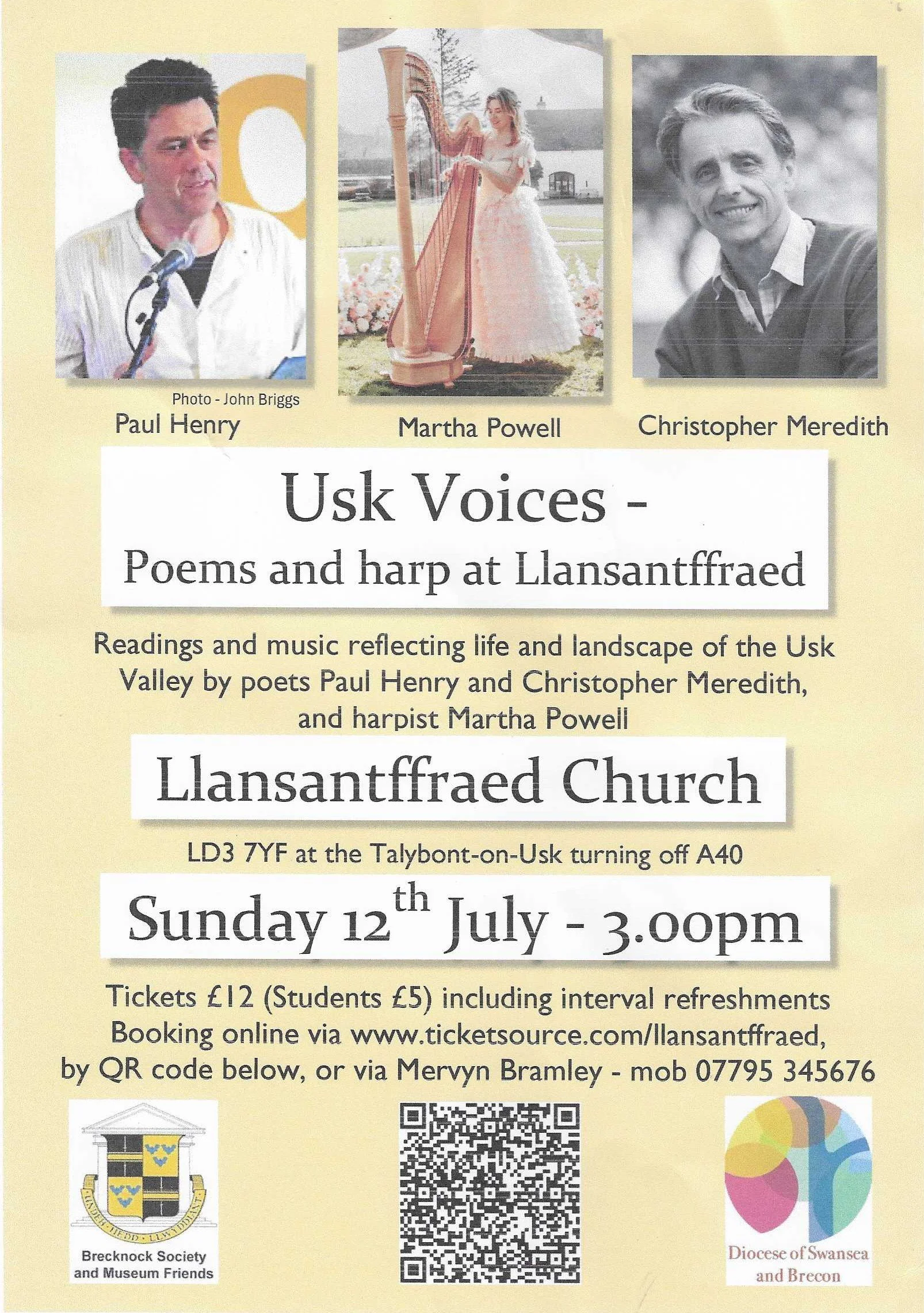 Usk Voices: Poems & Harp