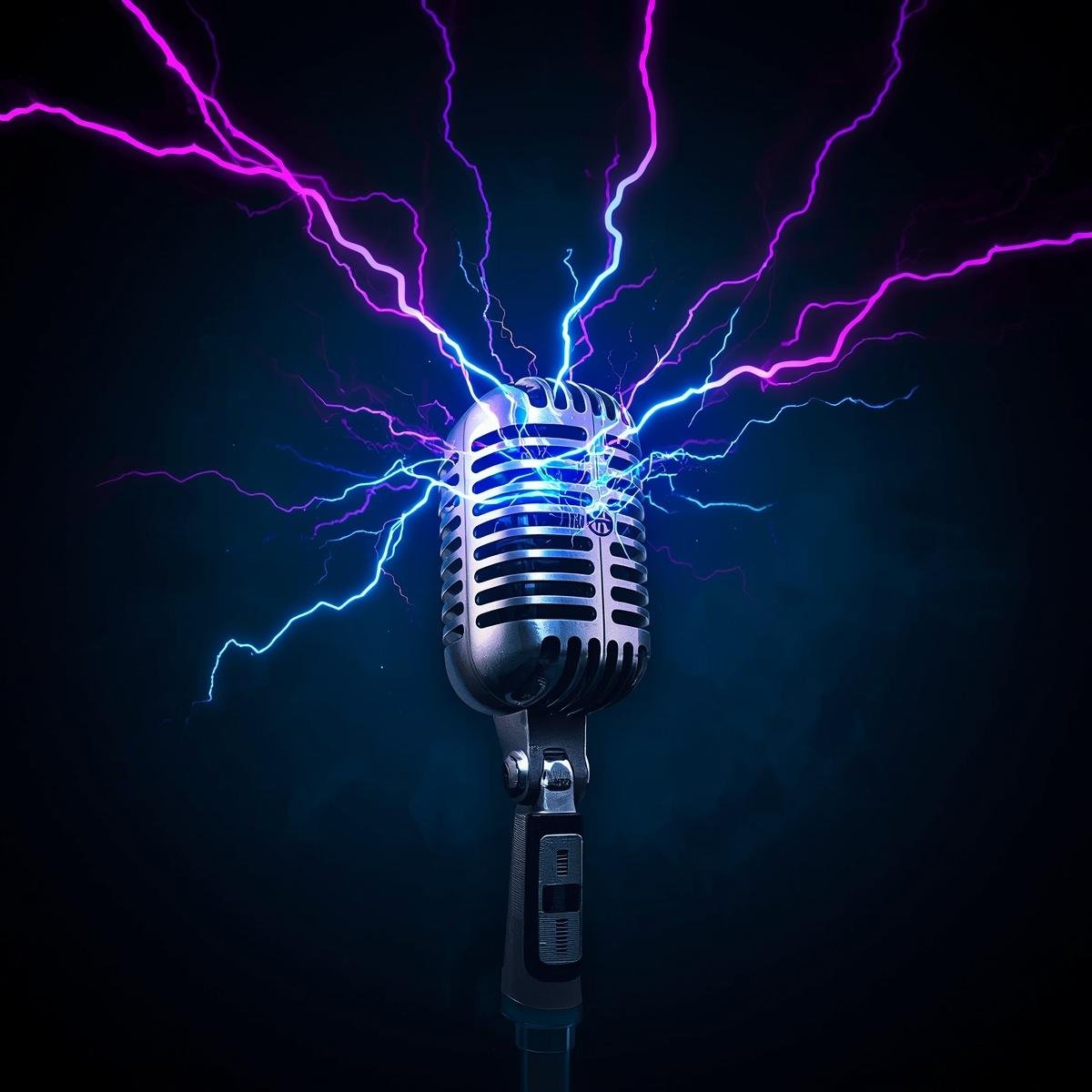 Microphone with electricity spurting out.jpg