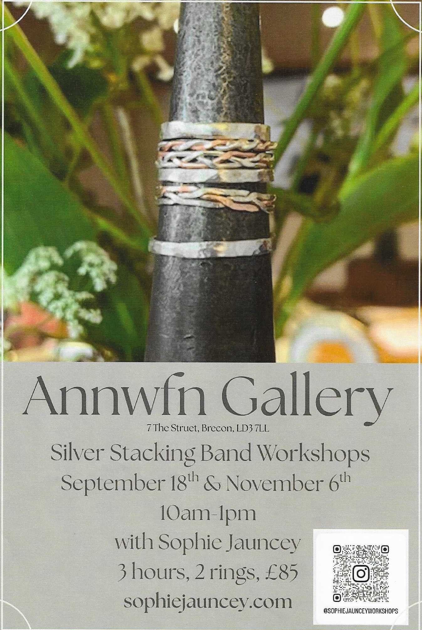 Annwfn Gallery: Silver Stacking Band Workshop 