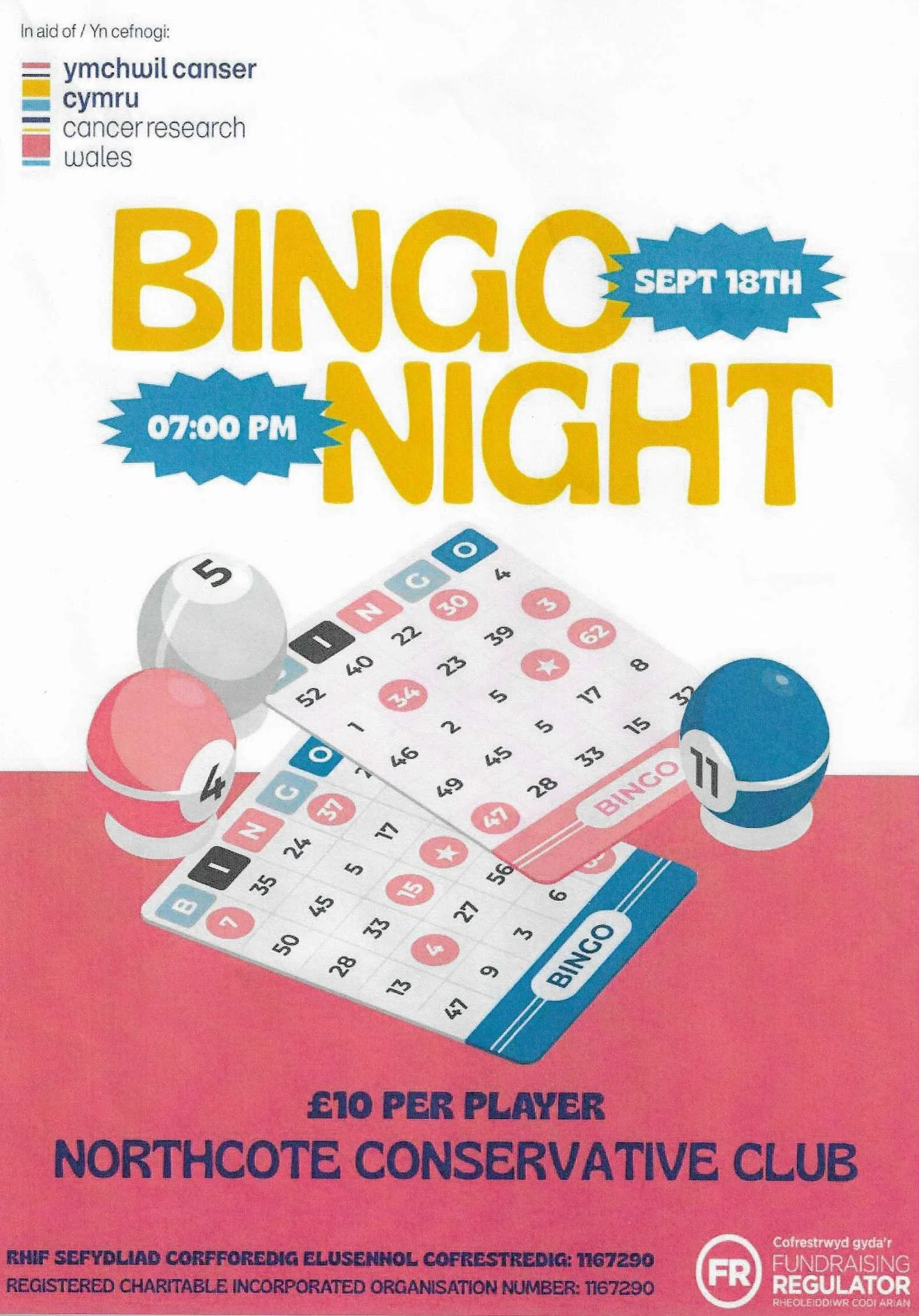 Cancer Research Wales: Bingo Night