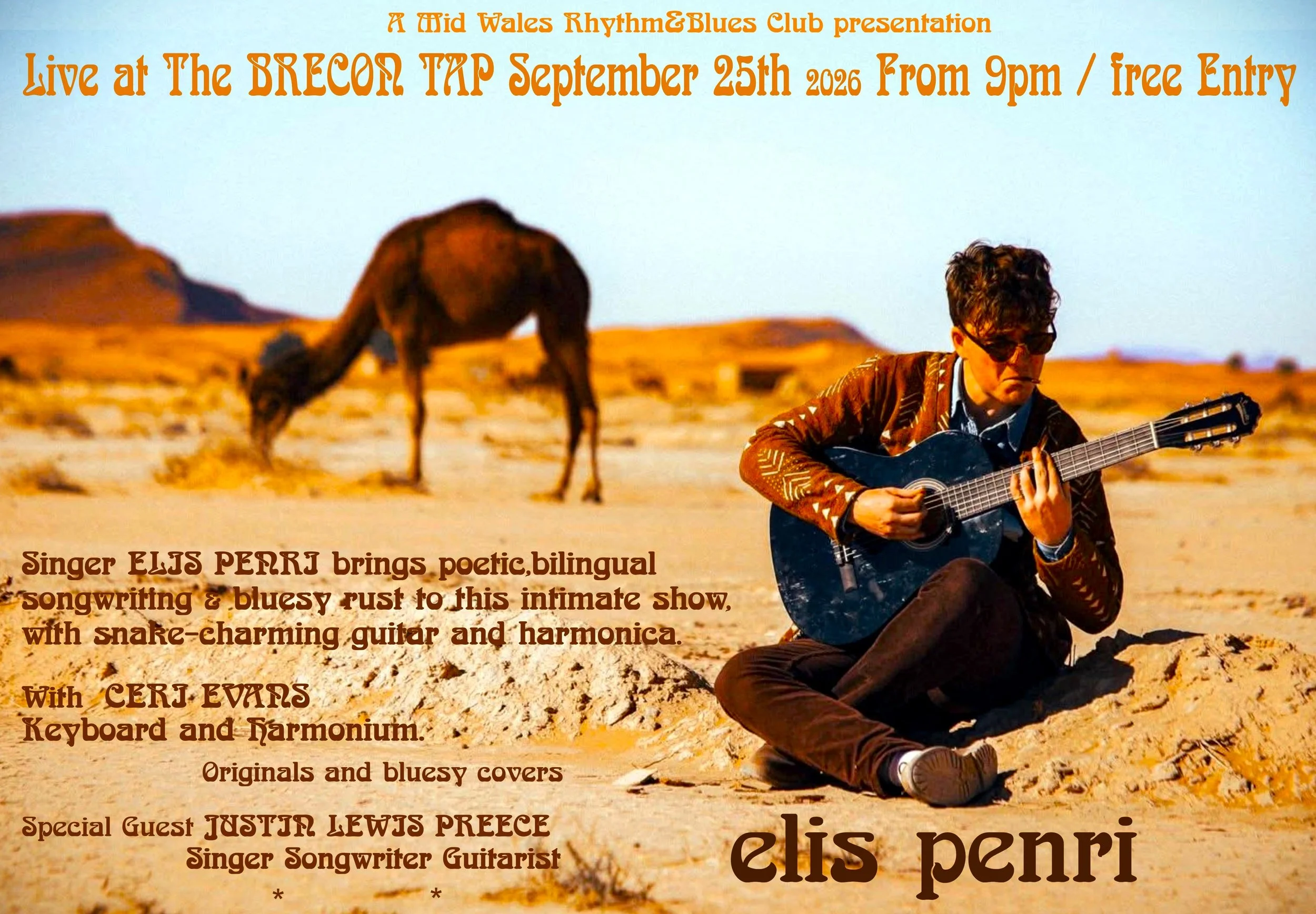 Mid Wales Rhythm & Blues Club: Elis Penri & Special Guests 