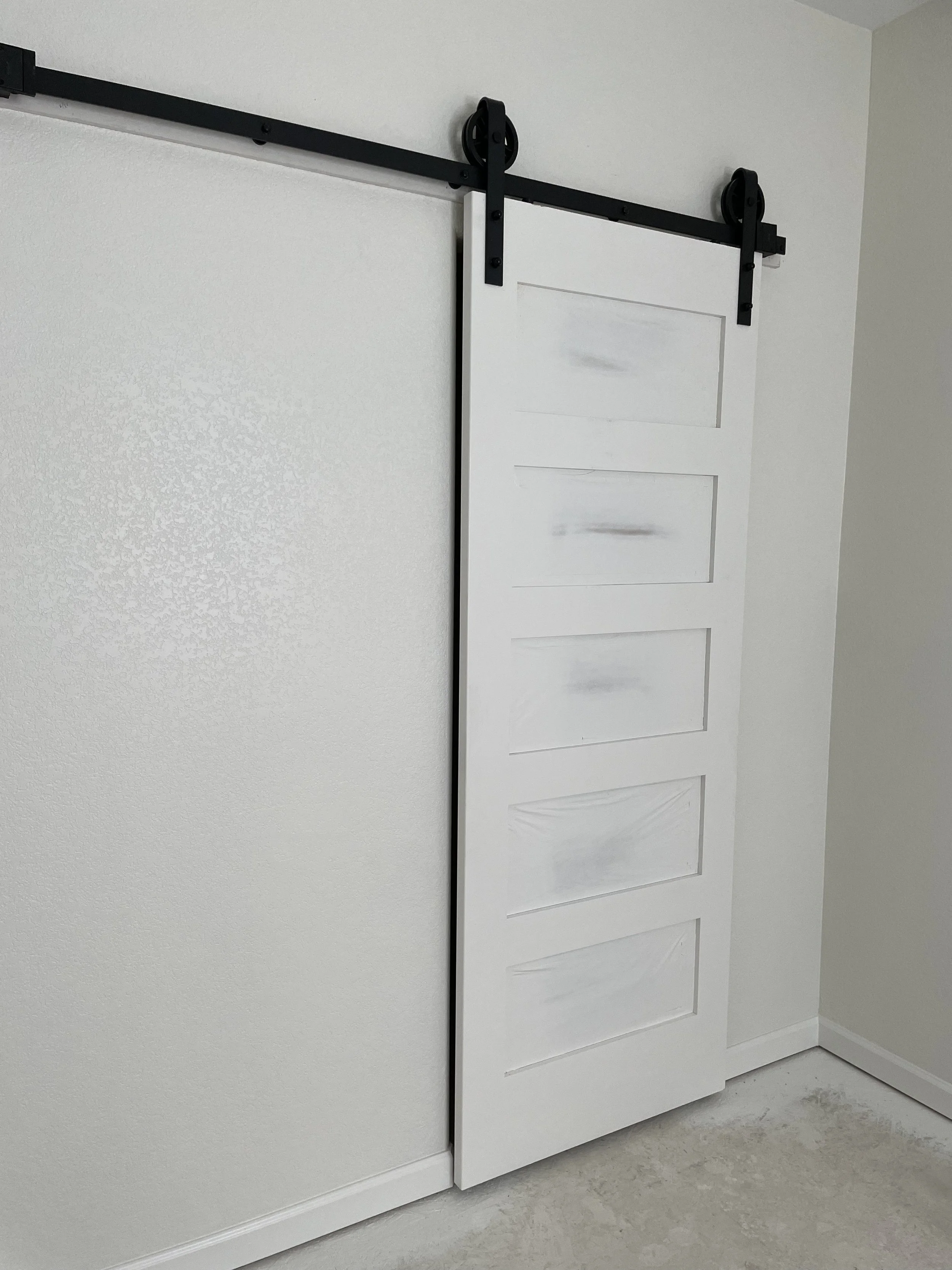 Interior home barn door.