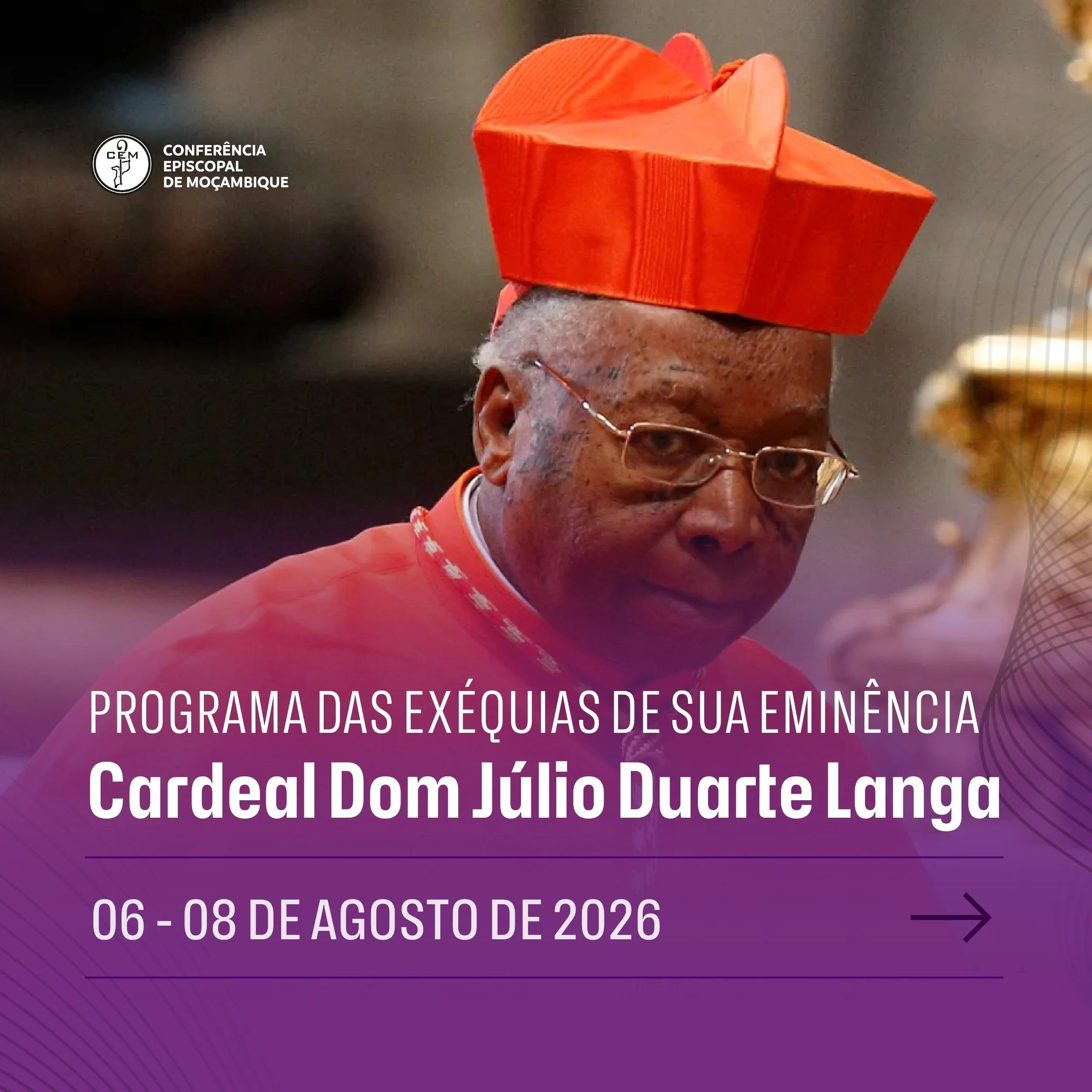 Programa das exéquias do Cardeal Dom Júlio Langa