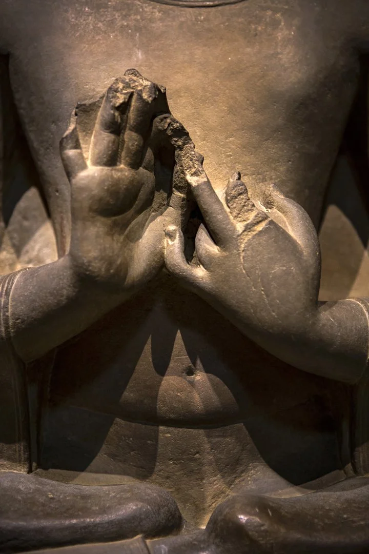 Dharmachakra Mudra, symbol of the Buddha’s first sermon, setting the Wheel of Dharma in motion, Sarnath