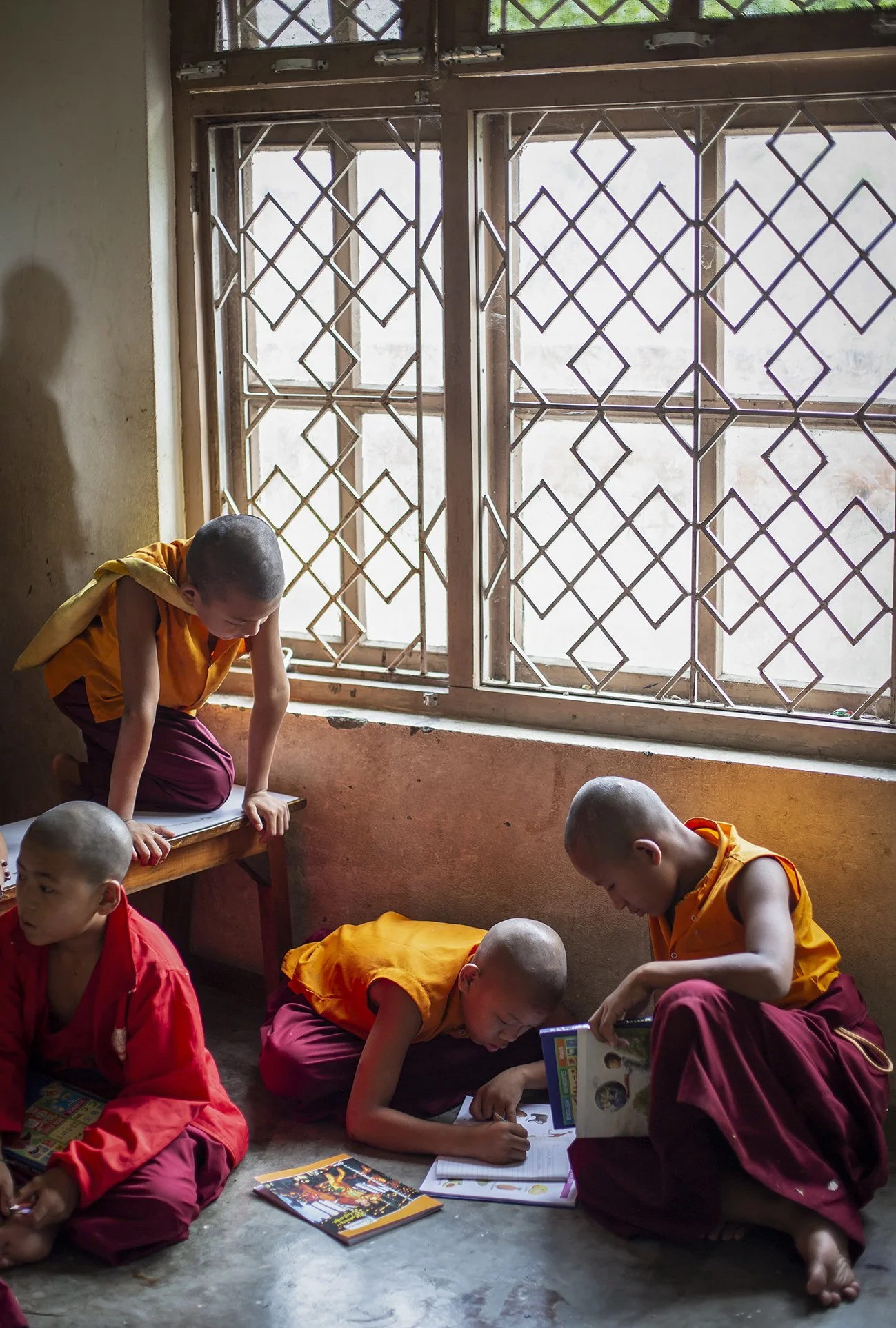 Young monks, Lumbini