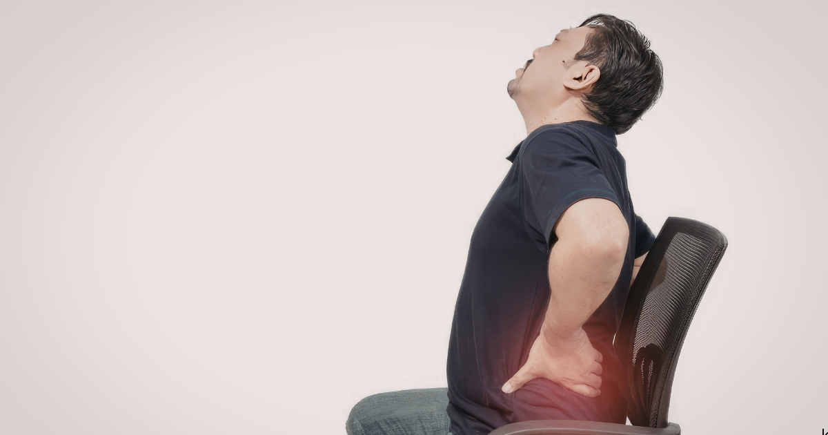 LOWER BACK PAIN FROM SITTING? 
