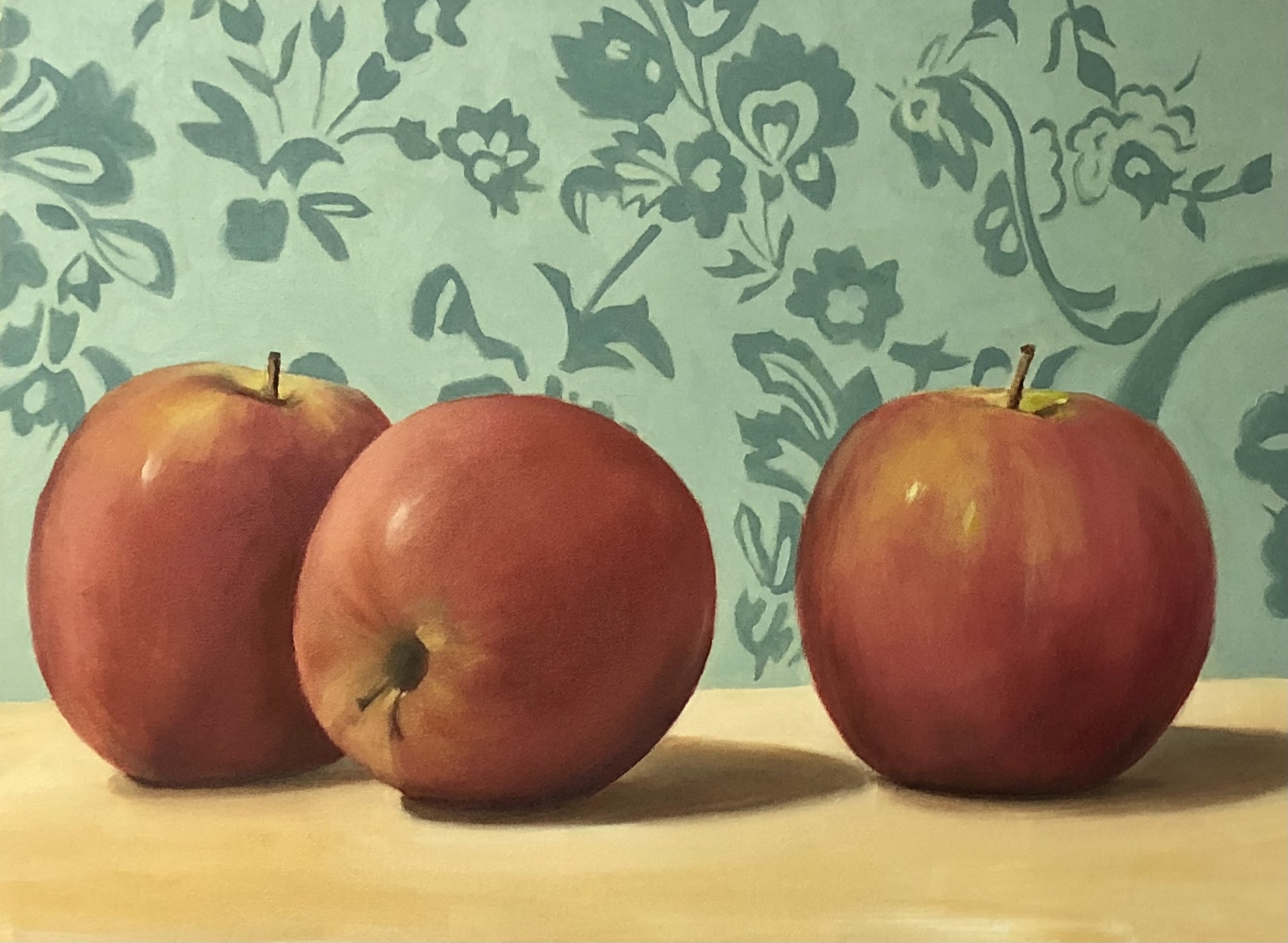 Orchard on the Wall, 18 x 24 Oil on Canvas 2023