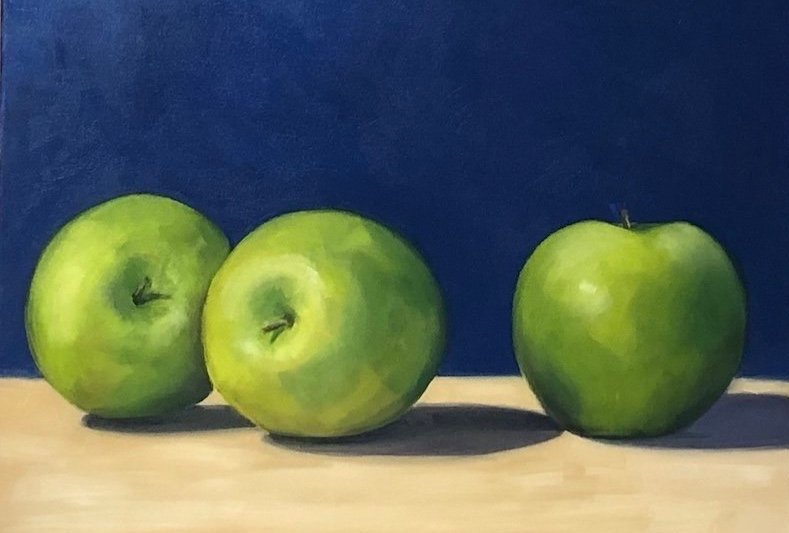 Simplicity in Green, 18 x 24 Oil on Canvas, 2023