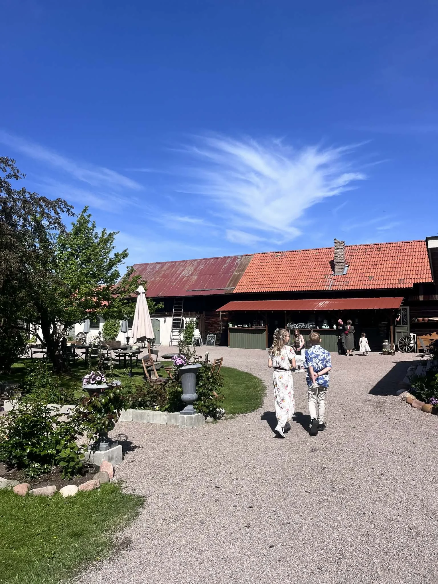 Silwagården på Sollerön under matvandring