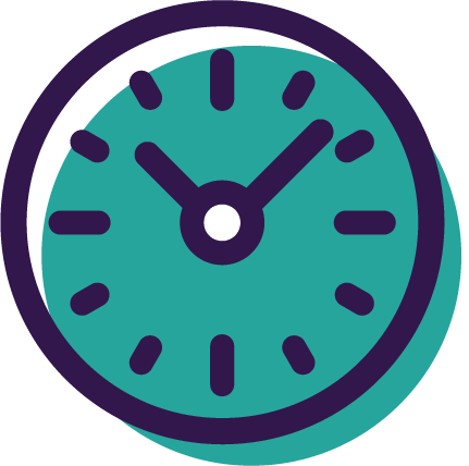 An illustrated clock