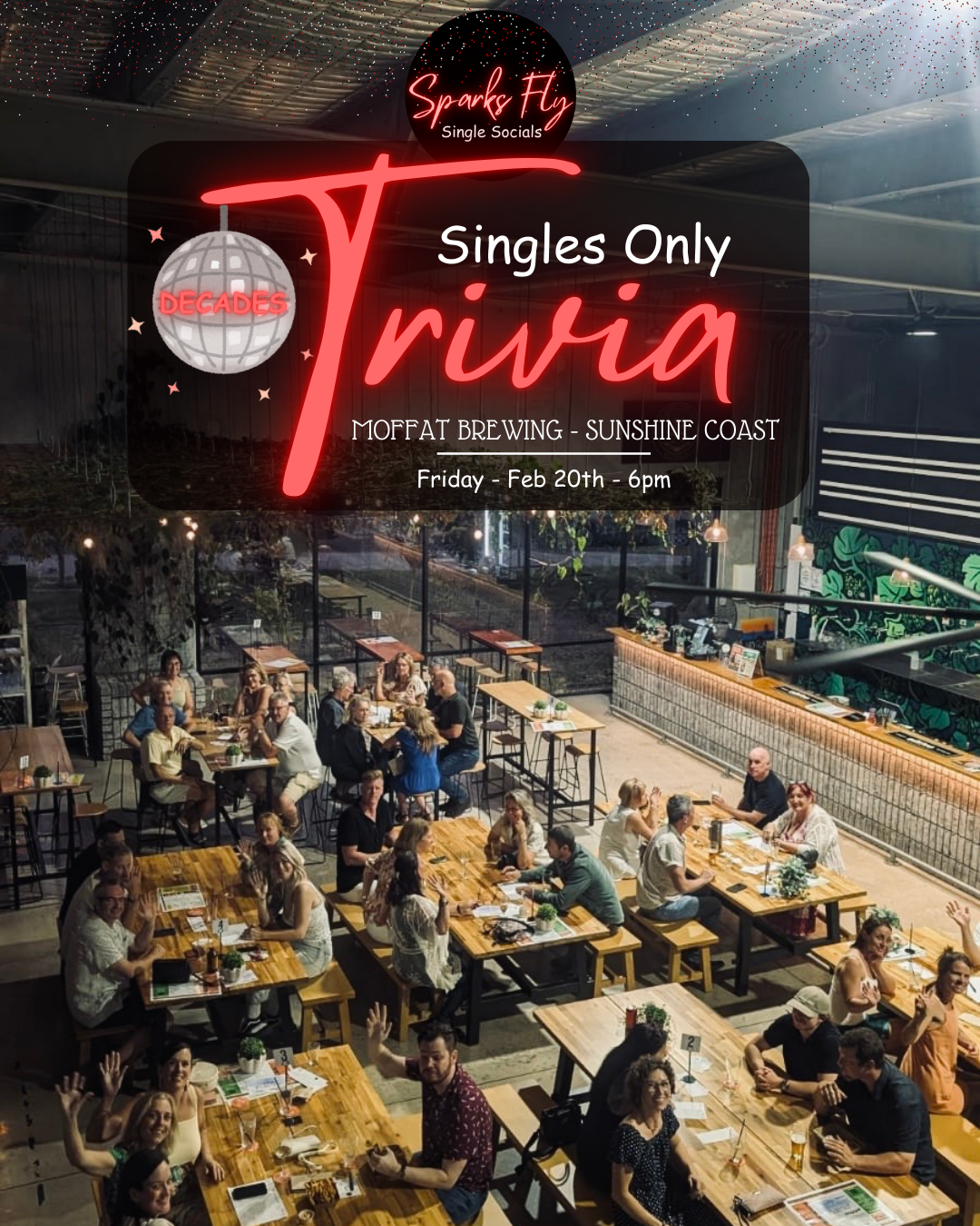 Moffat Beach Brewing Co Sunshine Coast Singles Trivia Sparks Fly Single Socials