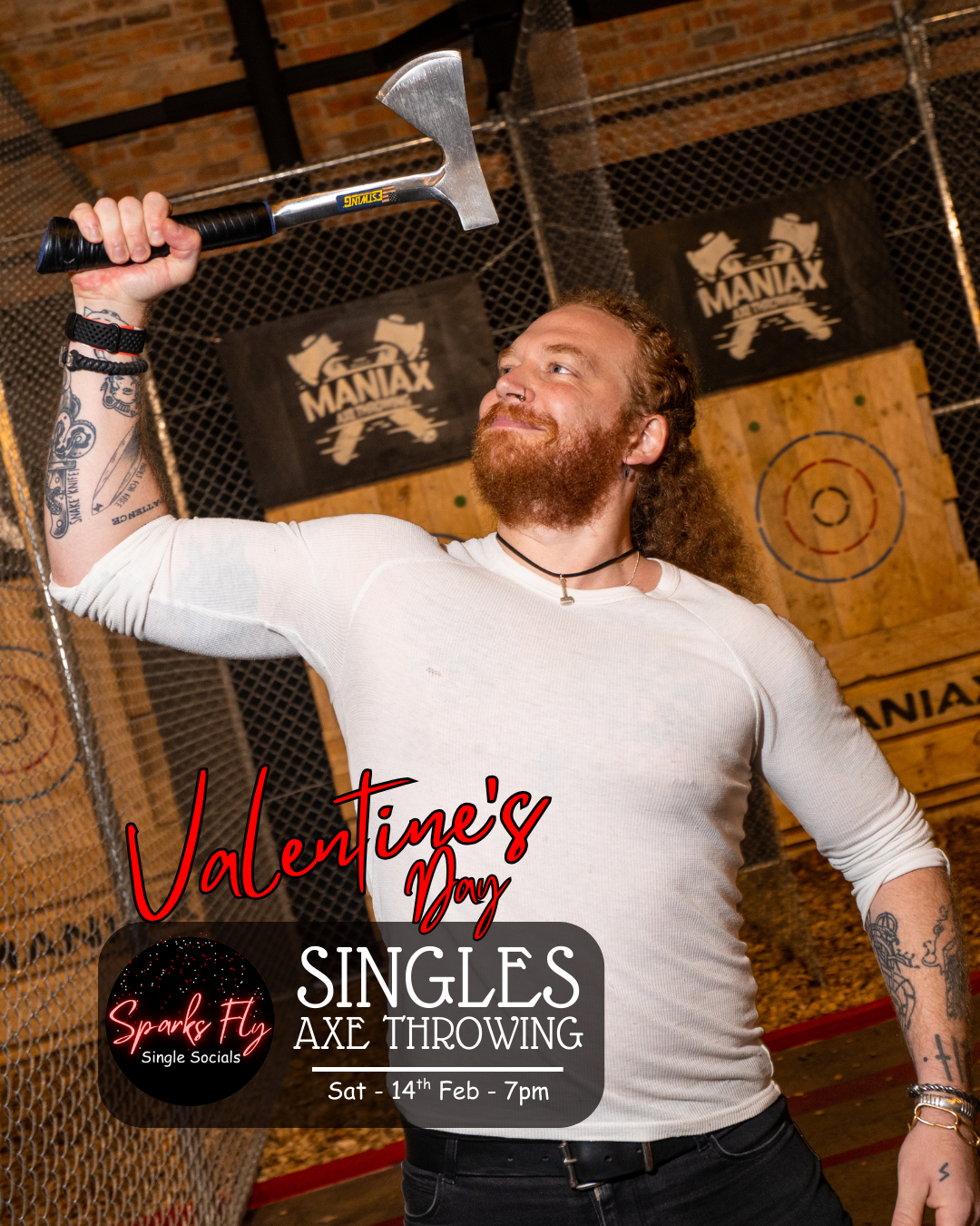 Singles Axe Throwing Maniax Sparks Fly Brisbane CBD
