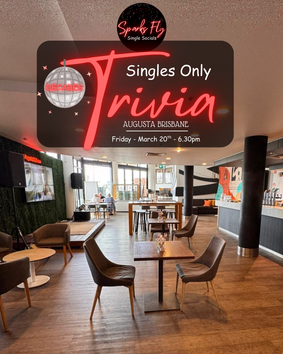 augusta Brisbane Sparks Fly single Socials Singles only trivia decades
