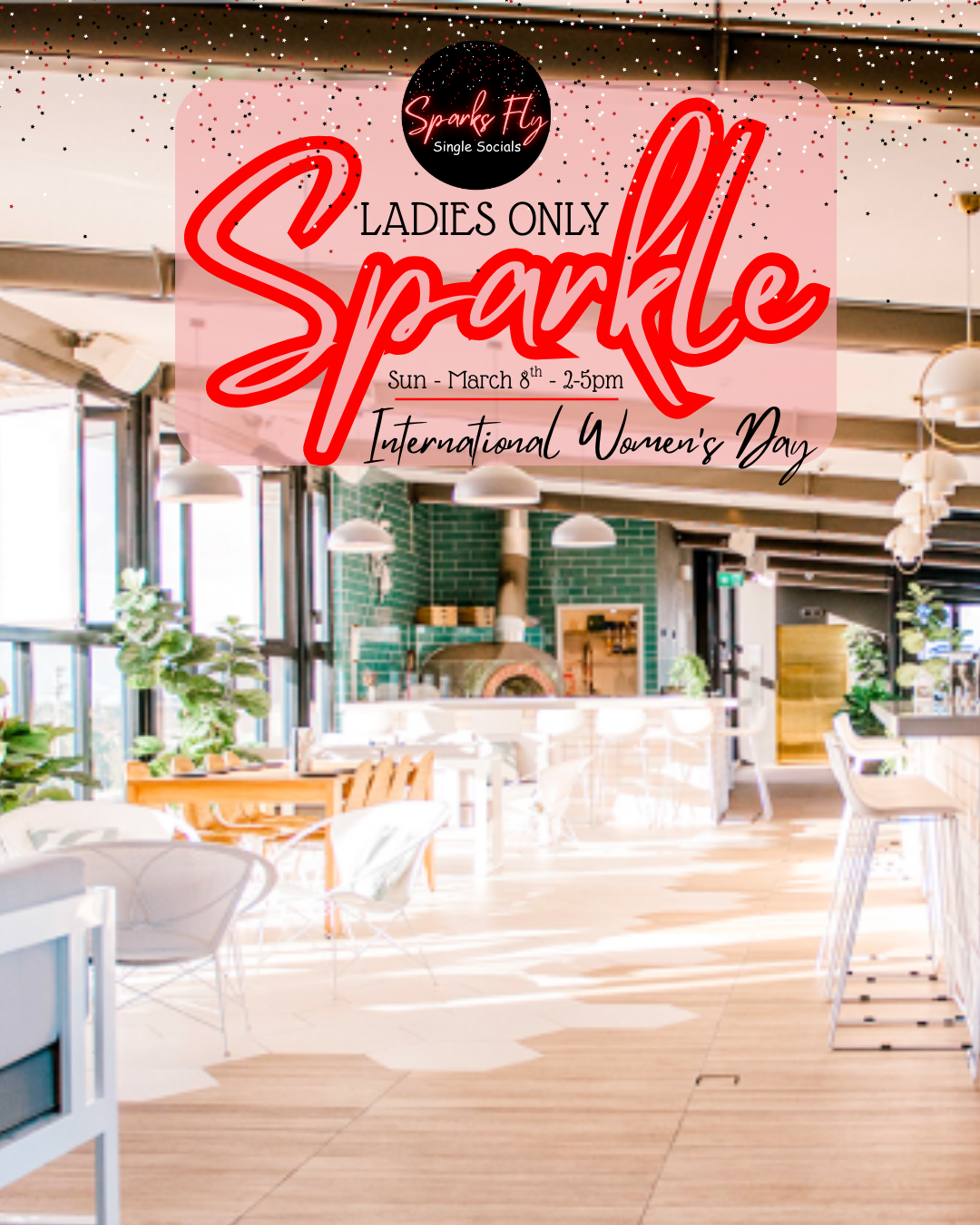 Ladies Only IWD International Womens Day Sparkle Gold Coast Aviary Rooftop Bar