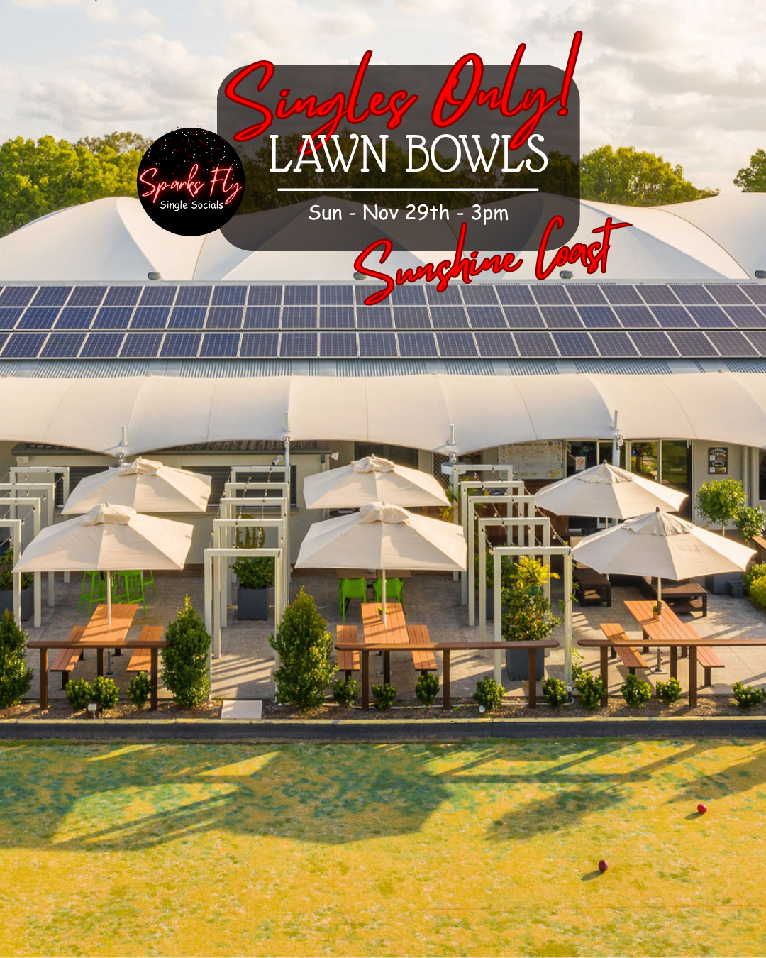 Club Mooloolaba sunshine coast singles lawn bowls barefoot bowls sparks fly single socials
