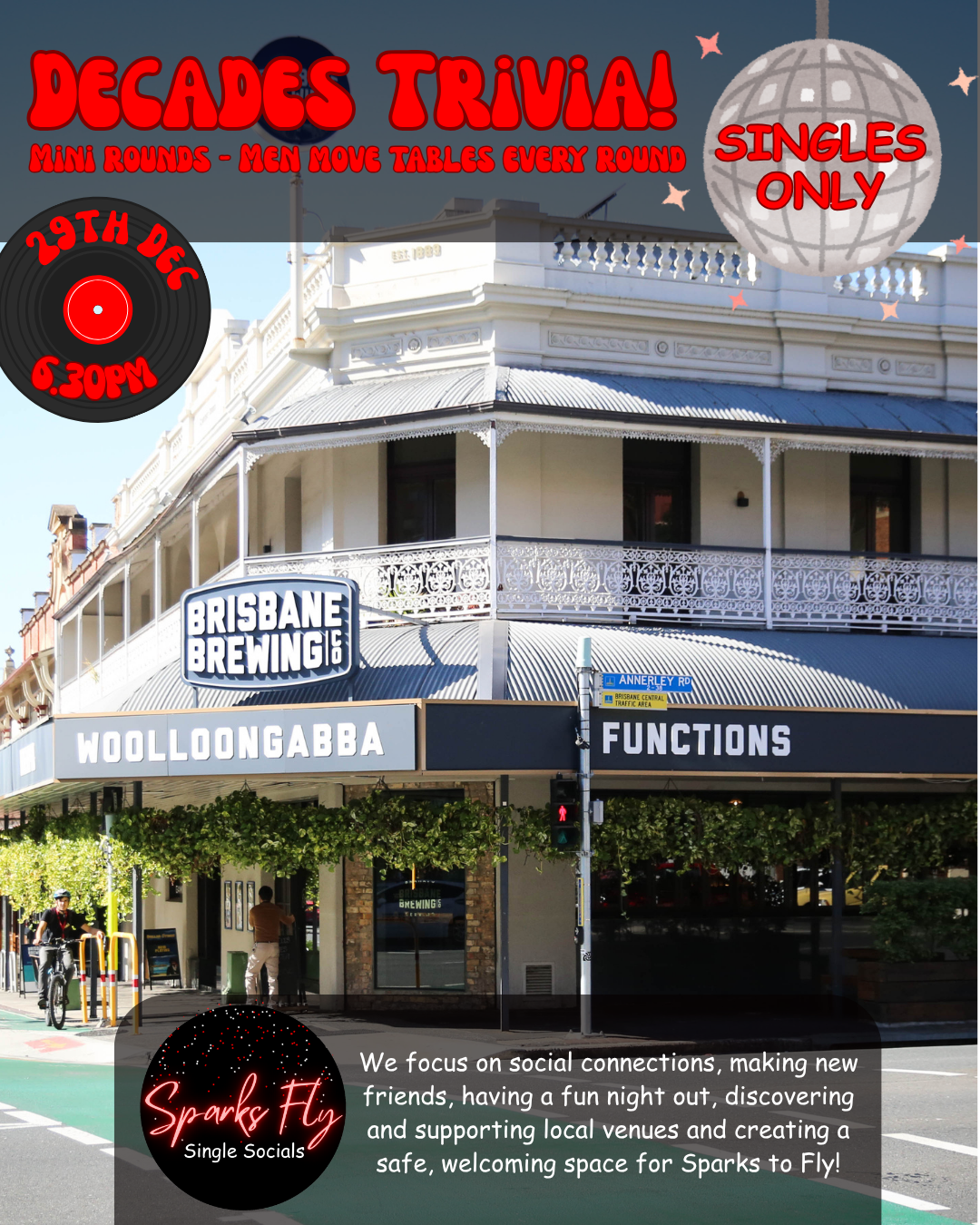 Decades Trivia Sparks Fly Single Socials Brisbane Brewing