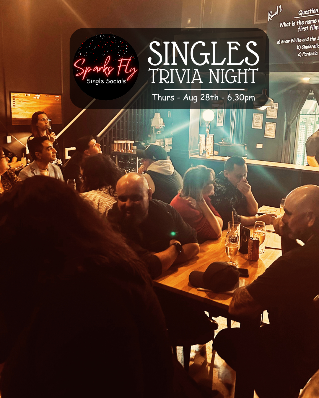 Sparks Fly Single Socials Trivia Night Madocke Brewery Gold Coast