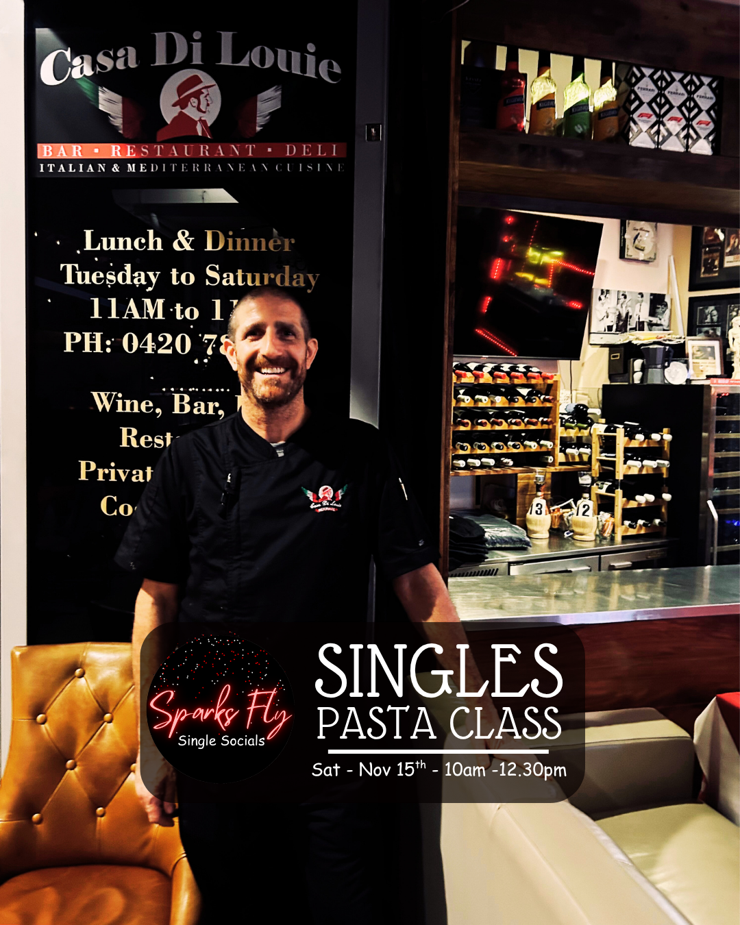 Casa Di Louie Sparks Fly Single Socials Pasta Making Class
