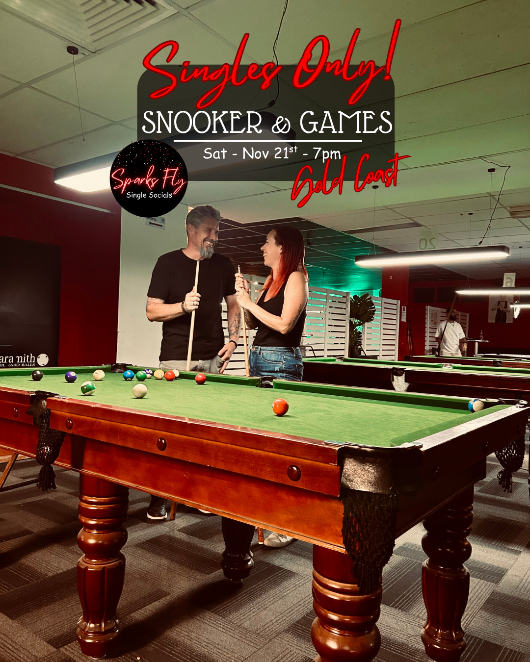 snooker games night snooker world mermaid beach gold coast singles sparks fly single socials