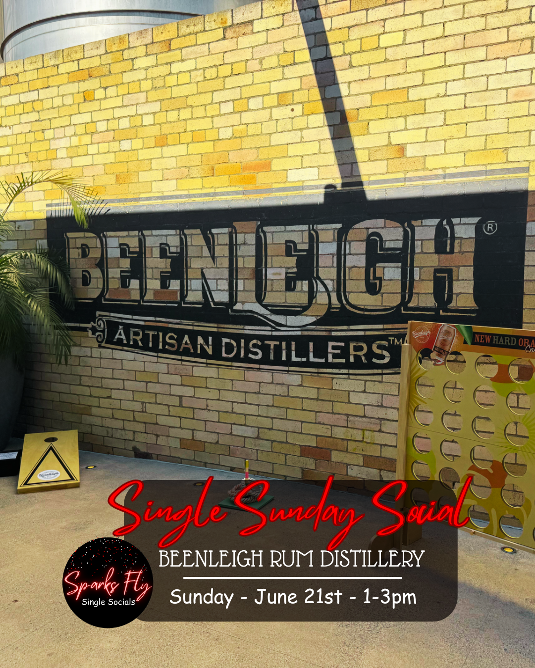 Sparks Fly Single Sunday Social Beenleigh Rum Distillery Logan Singles Games Night Sunday Sesh