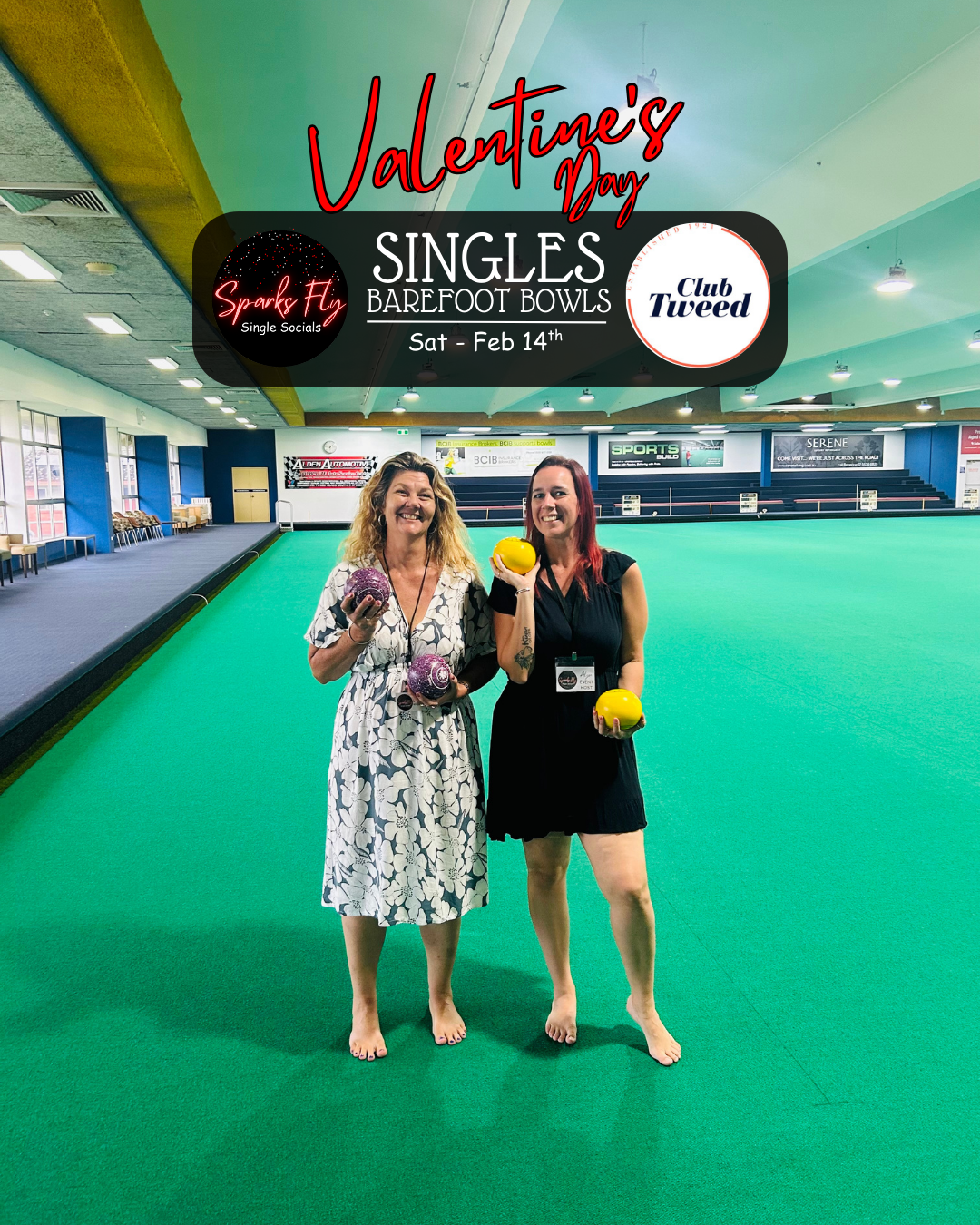 Barefoot Bowls Sparks Fly Single Socials Lawn Bowls Club Tweed