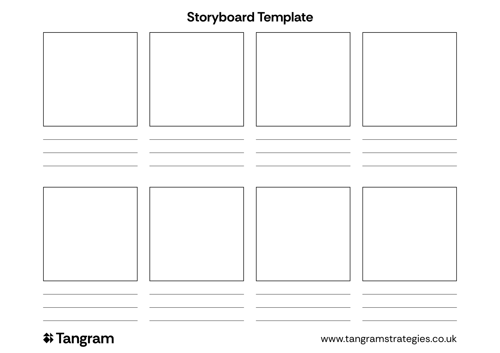 Tangram storyboard template