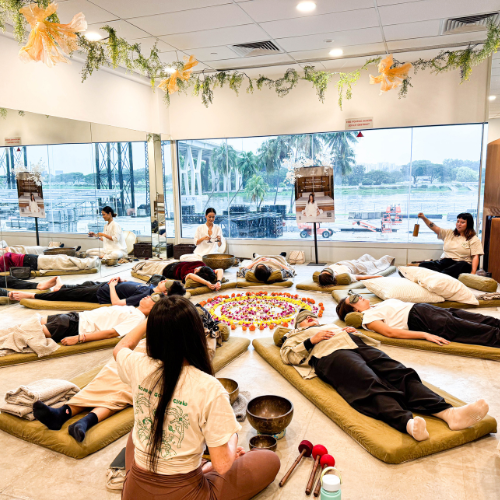 Private sacred sound circle and ceremony at Soma Haus Singapore