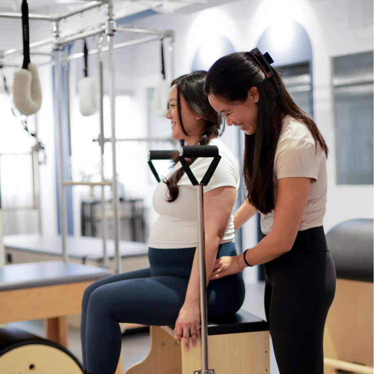 Physiotherapist-led clinical Pilates on the reformer at Soma Haus Singapore