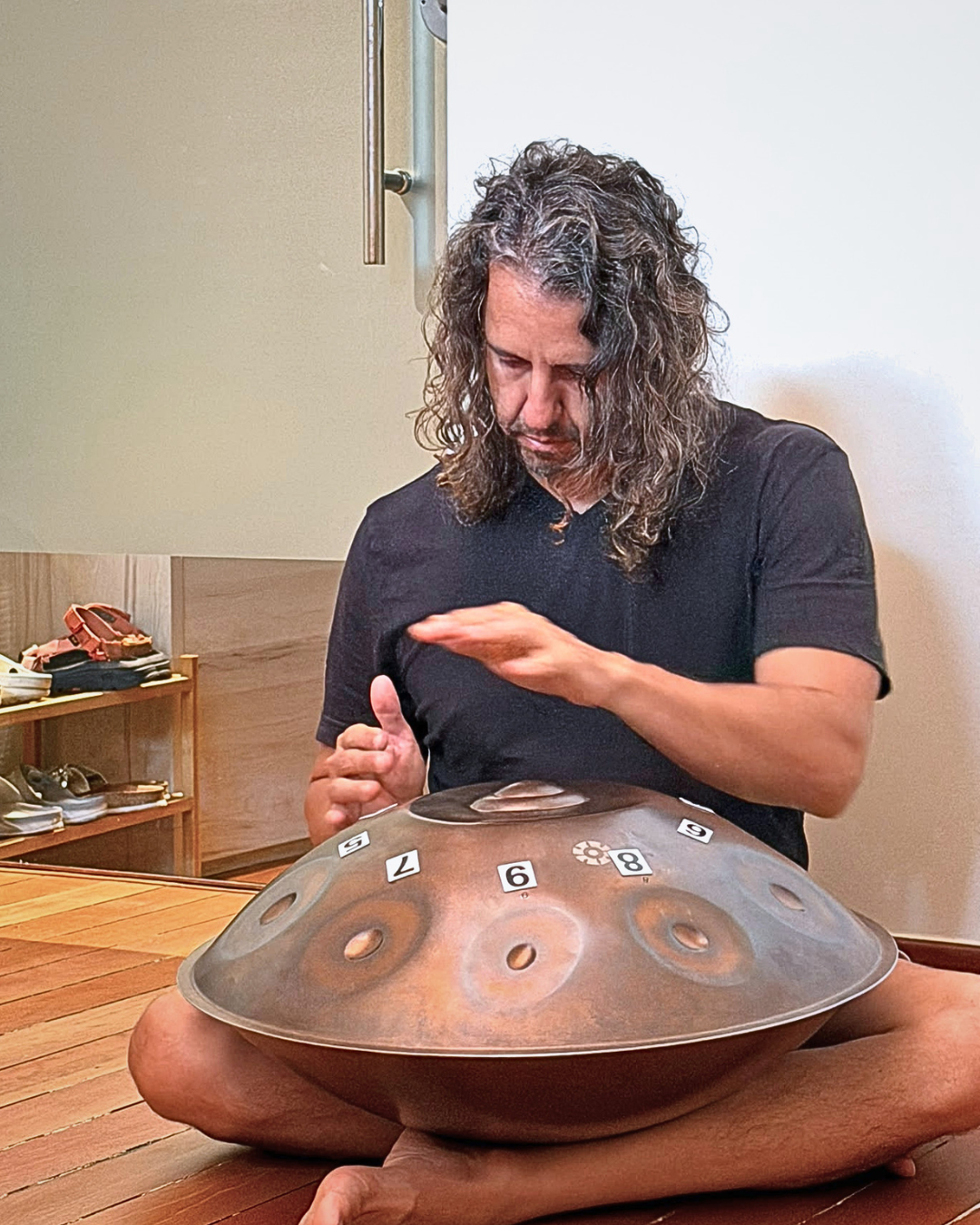 Edoardo Striani handpan singapore sound training singapore sound healing training handpan for meditation and yoga